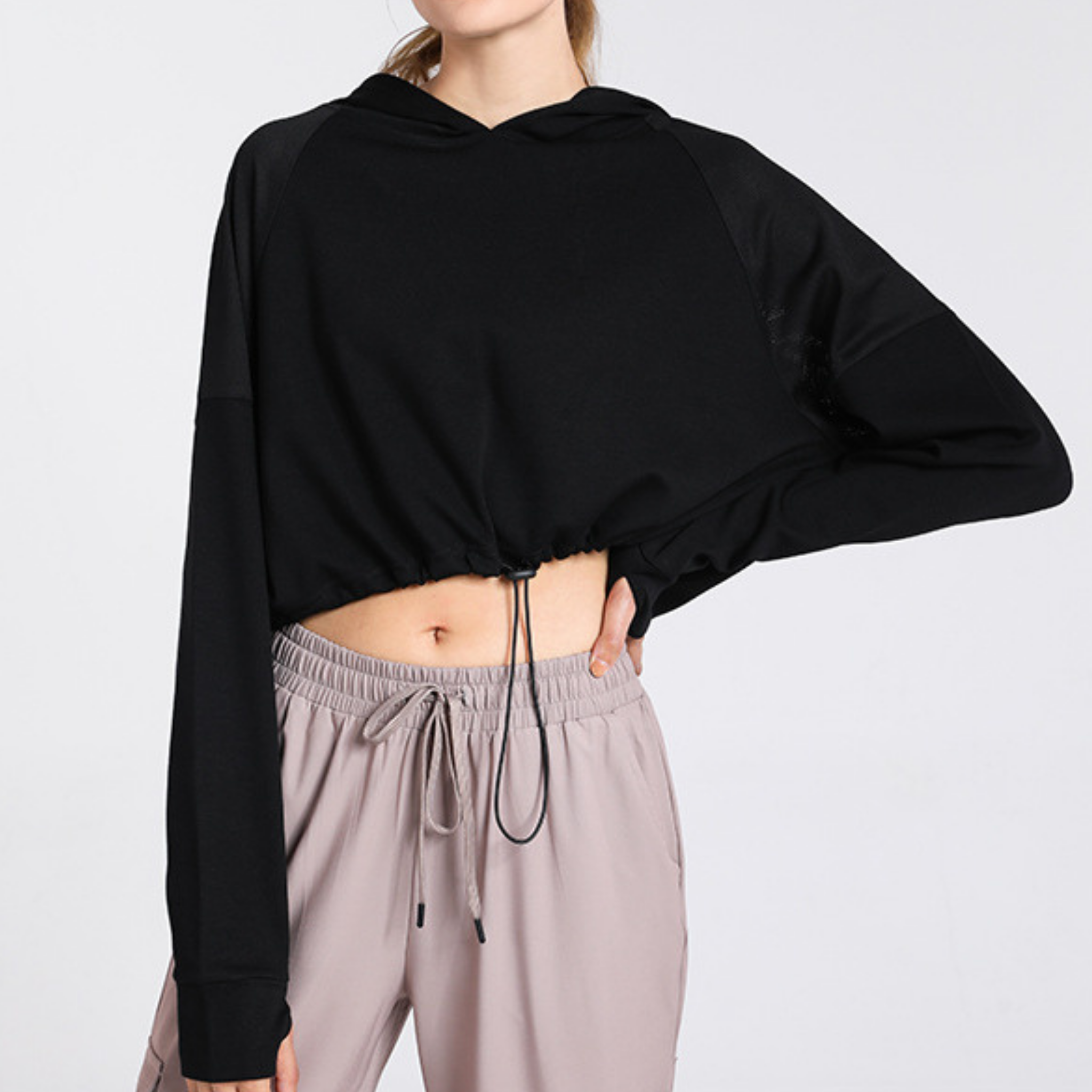 クロップドパーカー