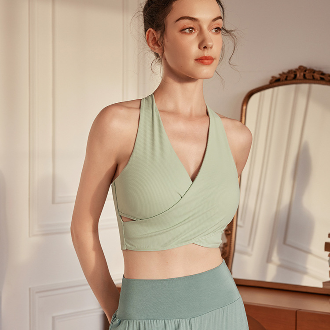 フロントクロスブラトップ&ワイドパンツ セットアップ