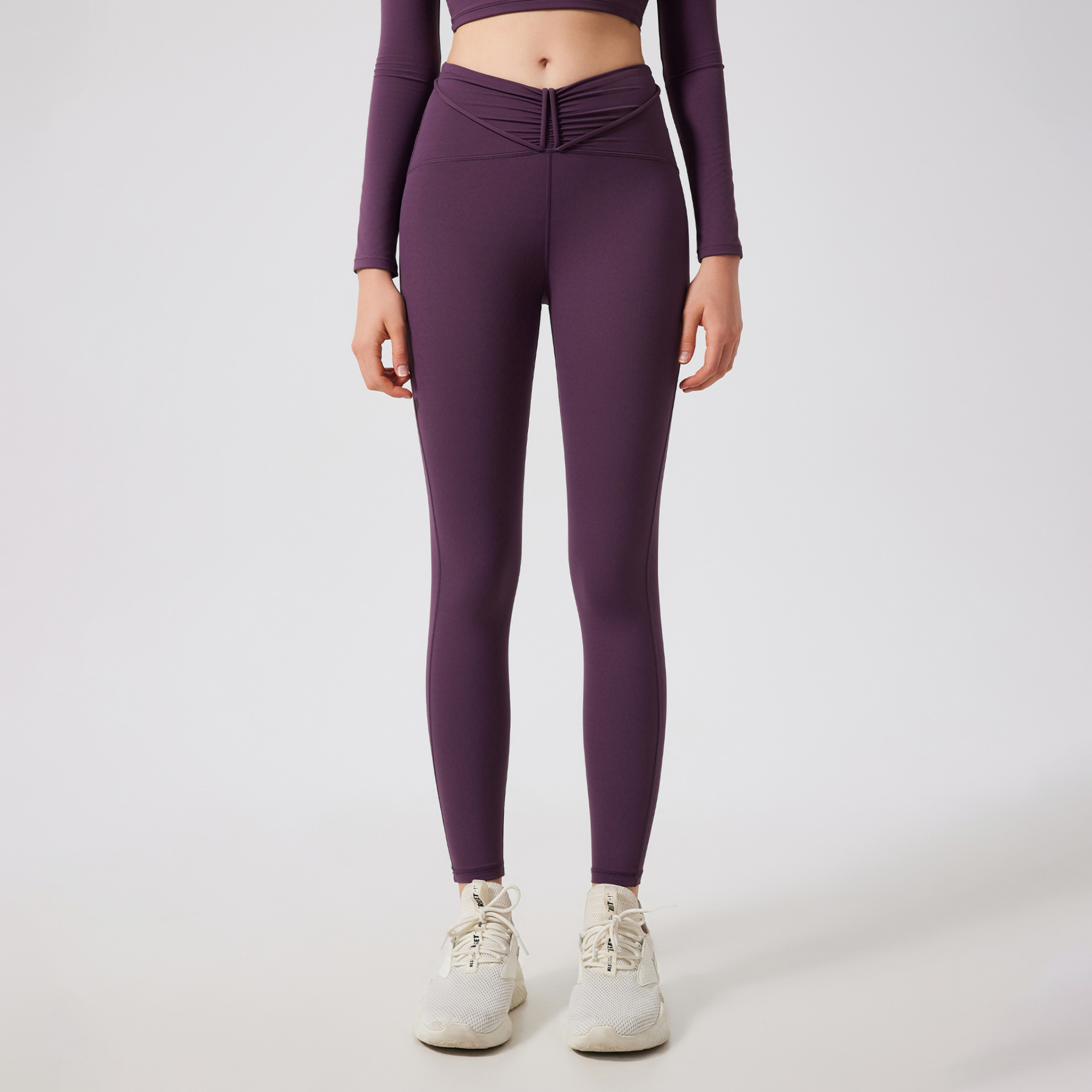 Vフロント ロープデザイン レギンス