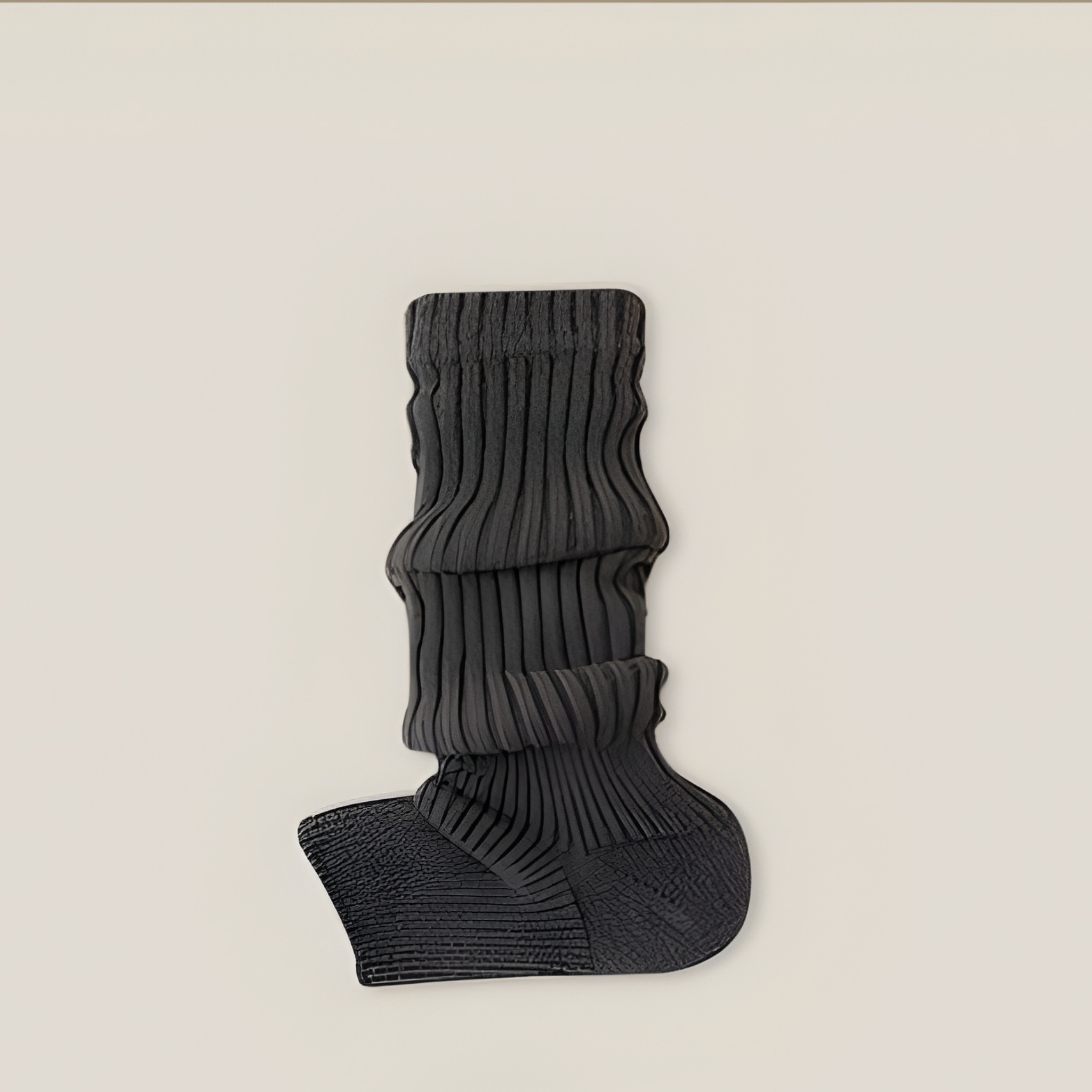 かかと付き レッグウォーマー ショート丈