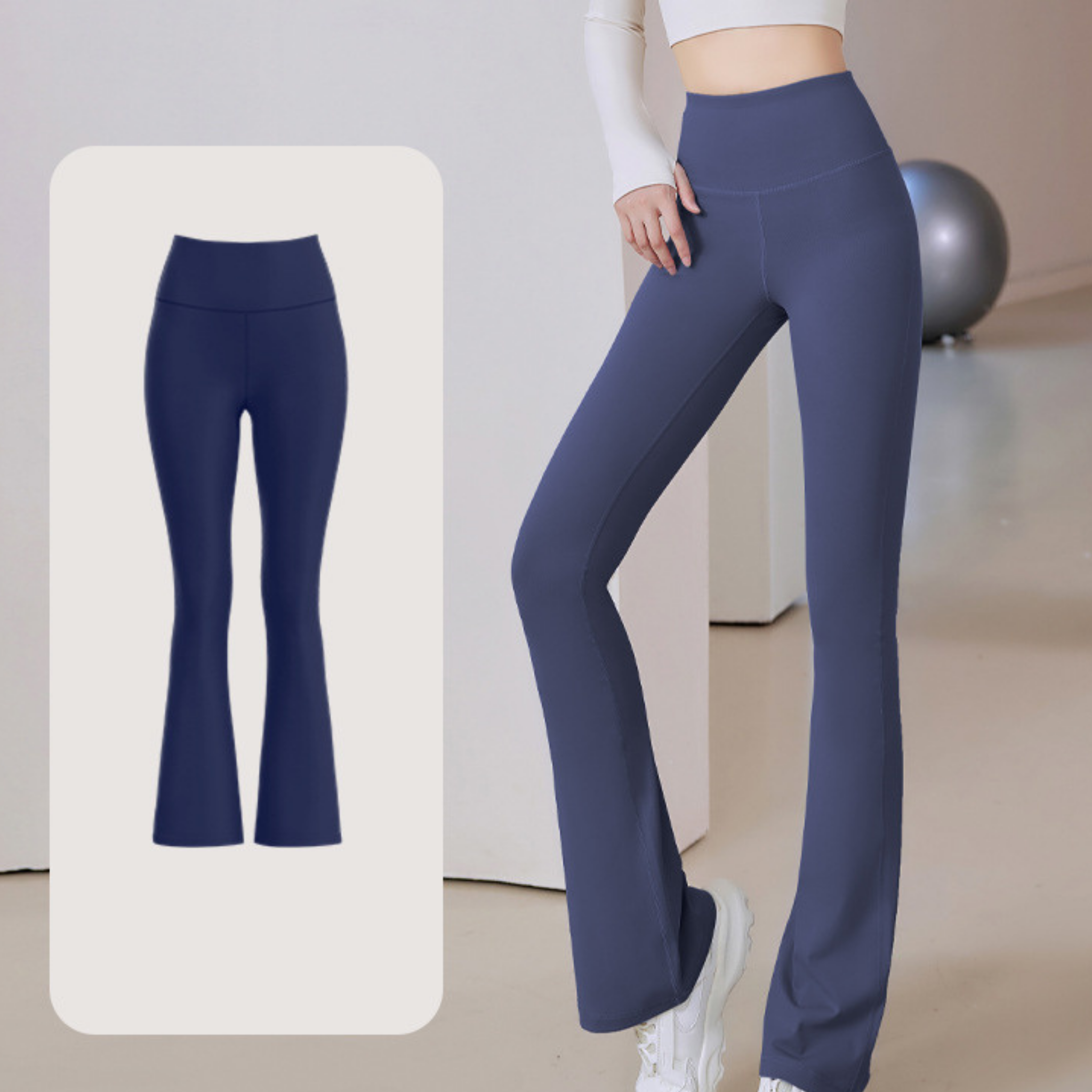 ベーシックフレアパンツ S~3XL