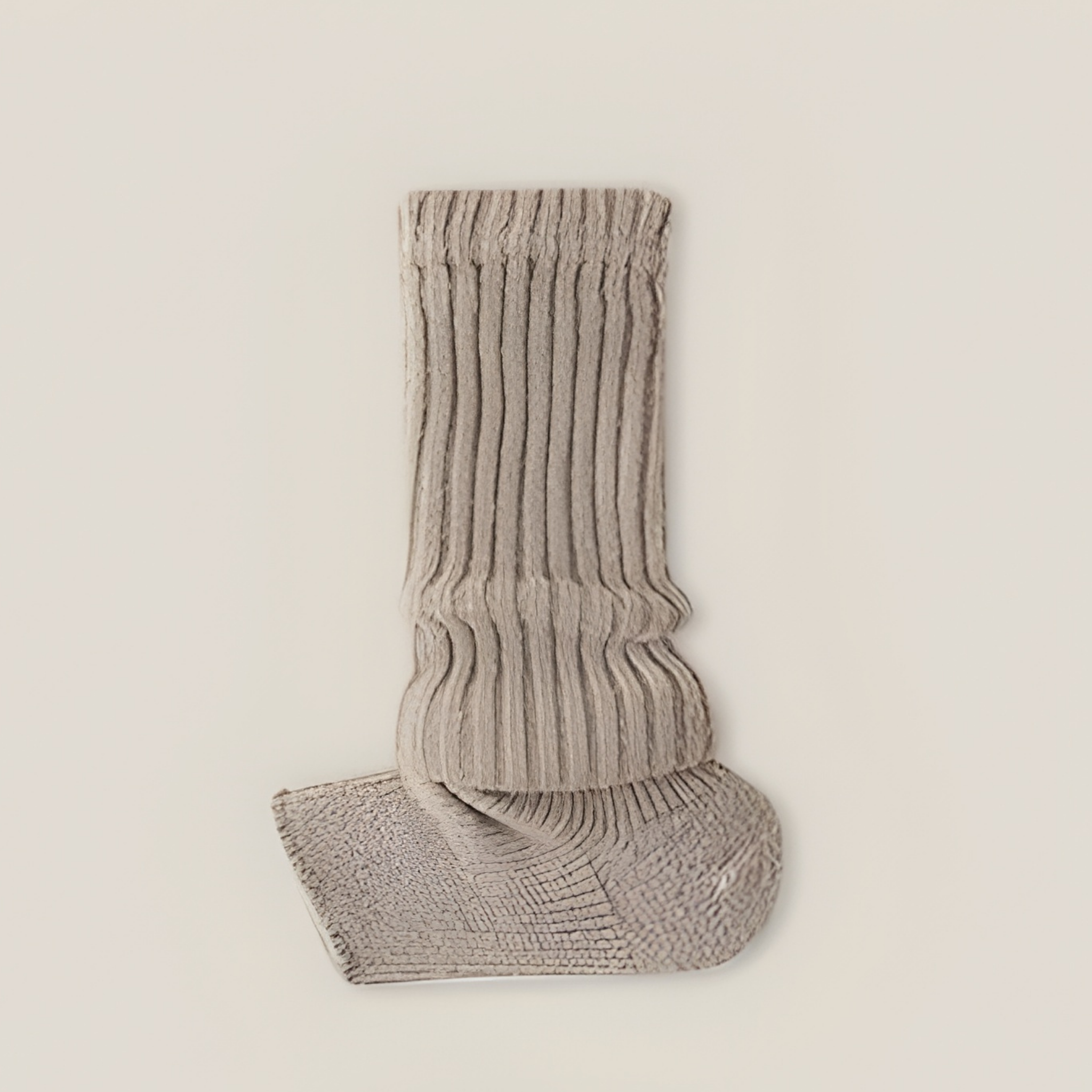 かかと付き レッグウォーマー ショート丈