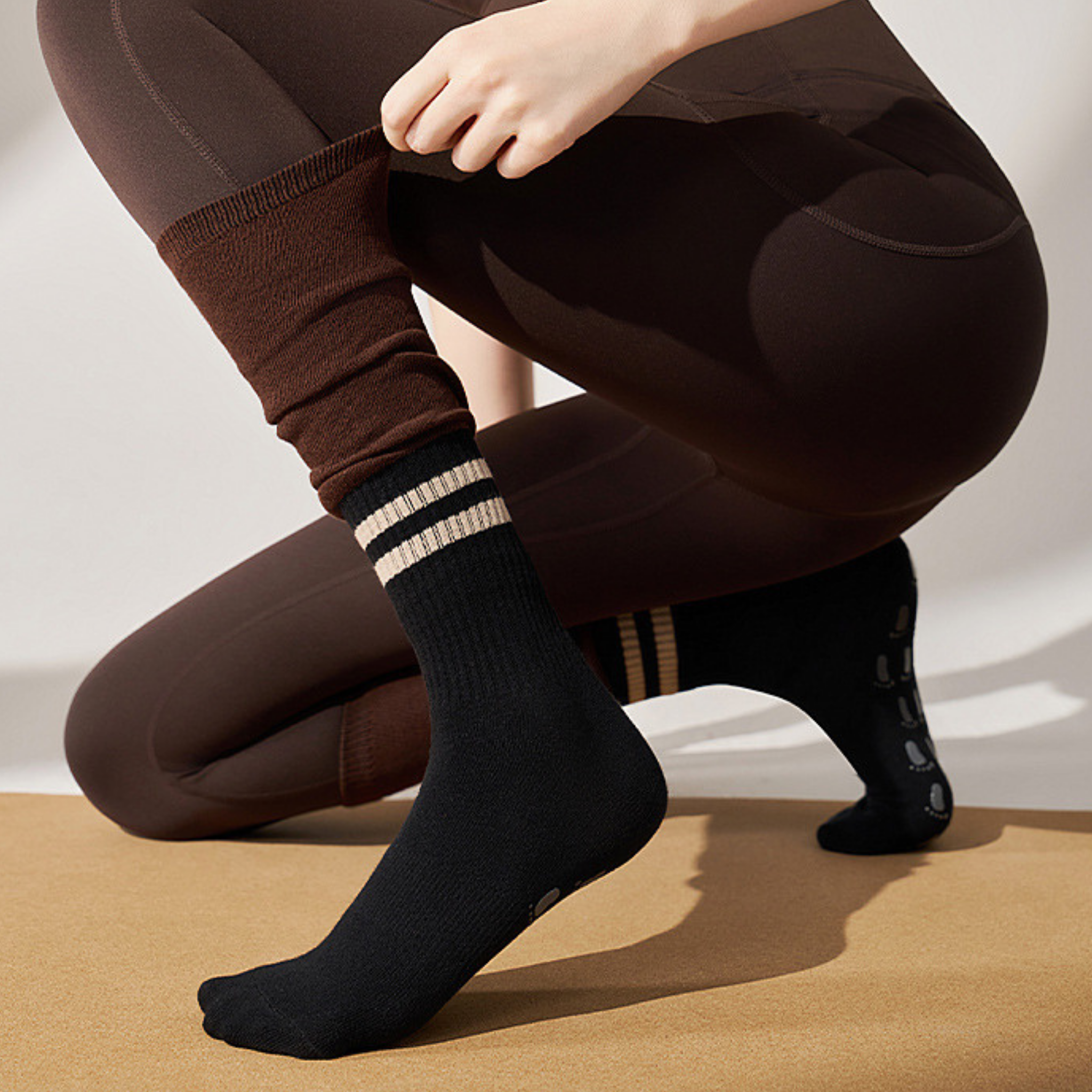 ルーズヨガロングソックス 滑り止め付き