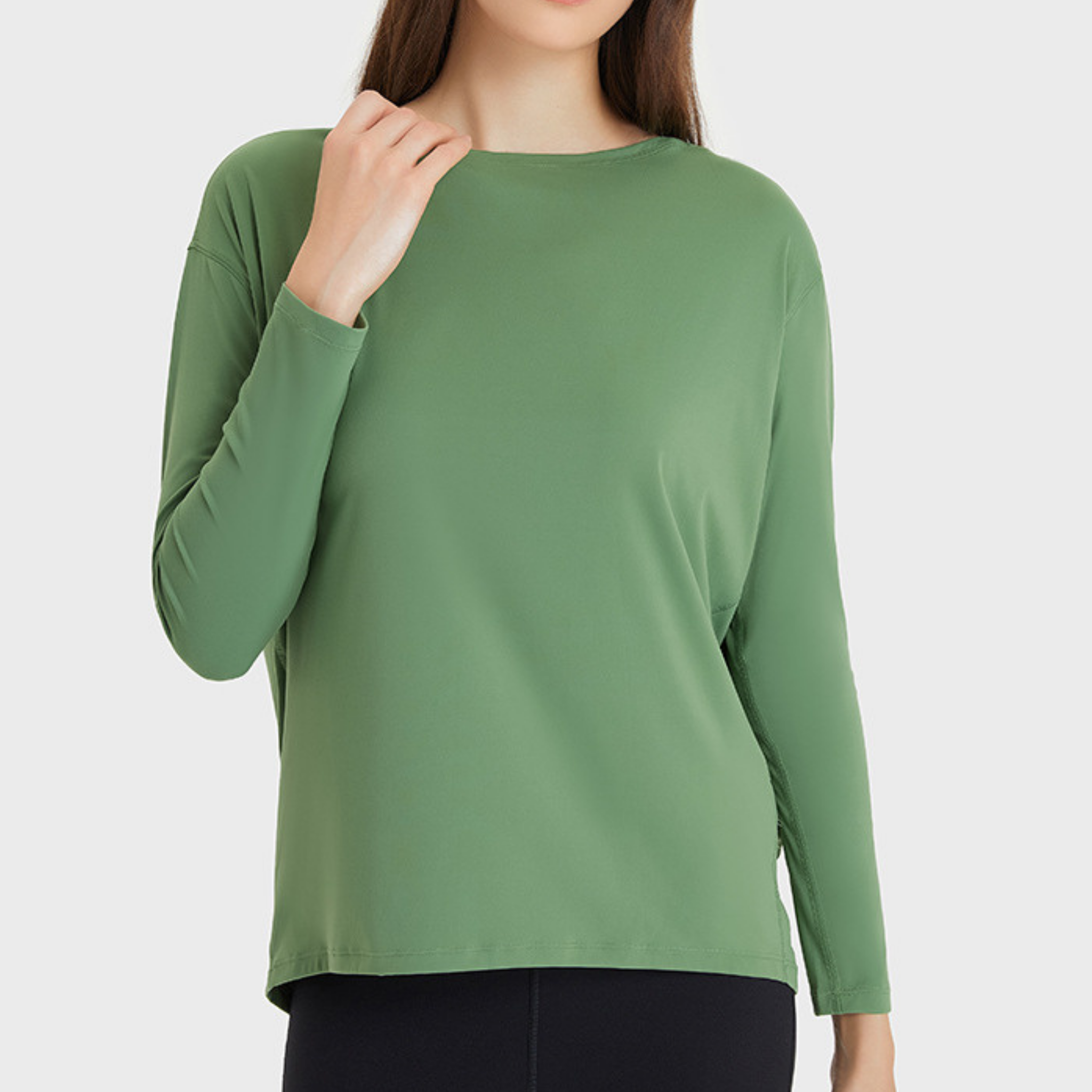 バックロングドレープトップス