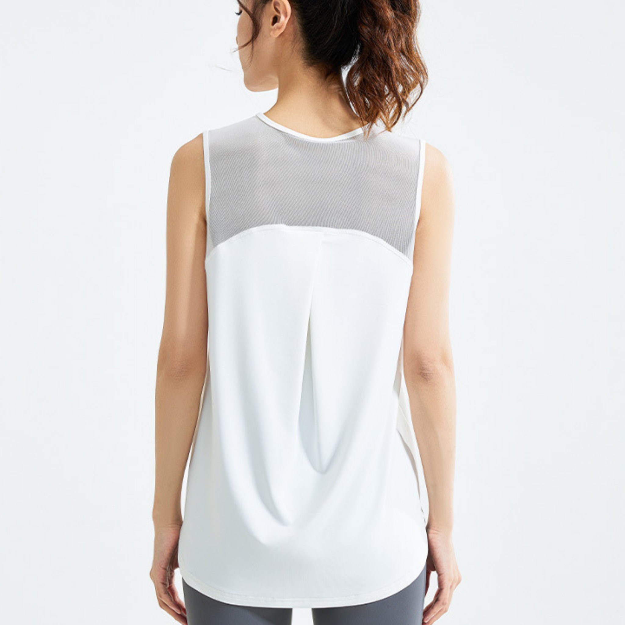 ロング メッシュ タンクトップ