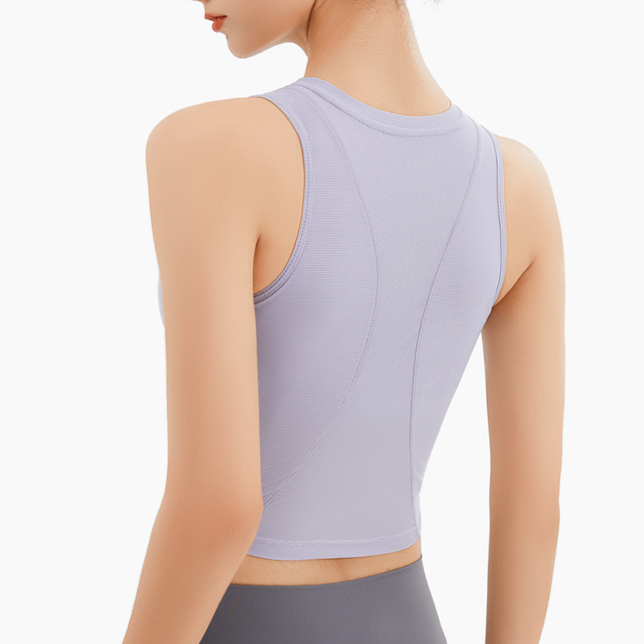 ブラ 一体型 ヨガ タンクトップ