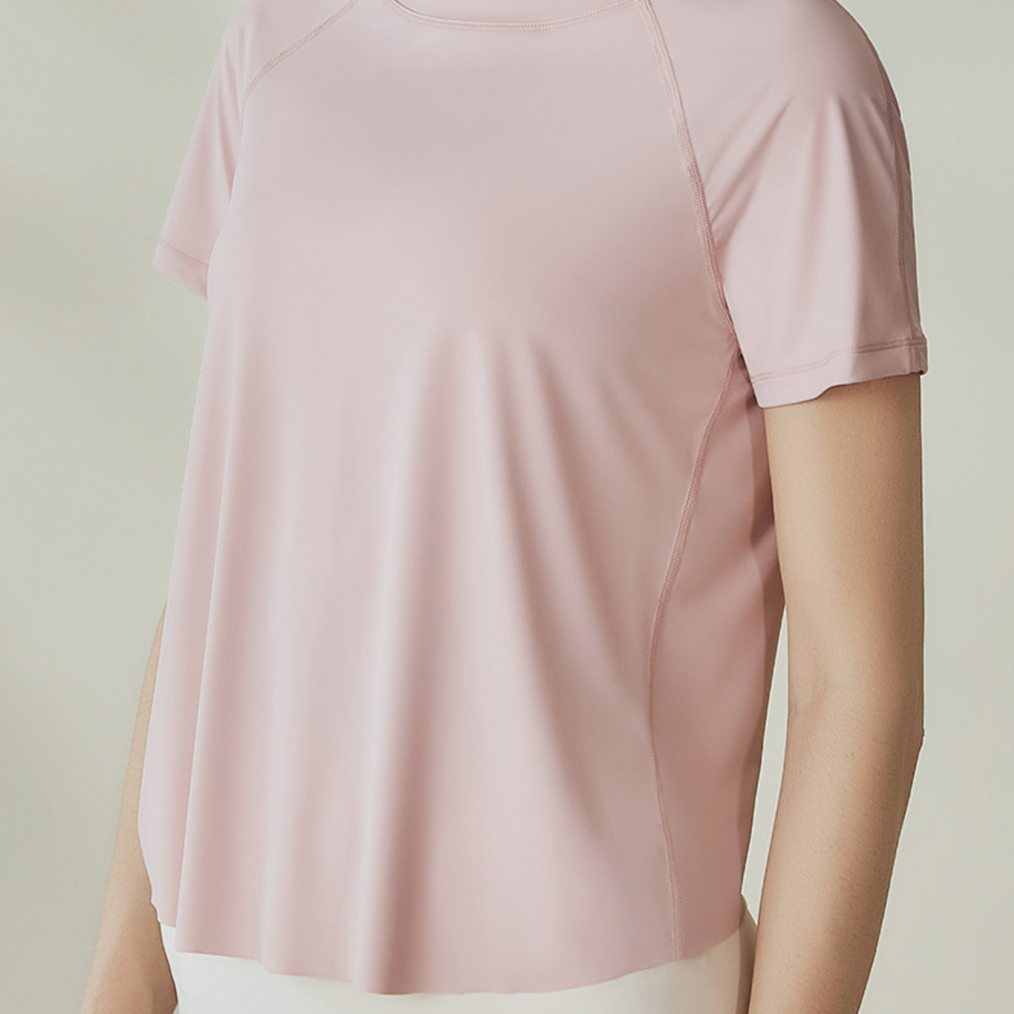 アイスシルク バックスリット ヨガ Tシャツ