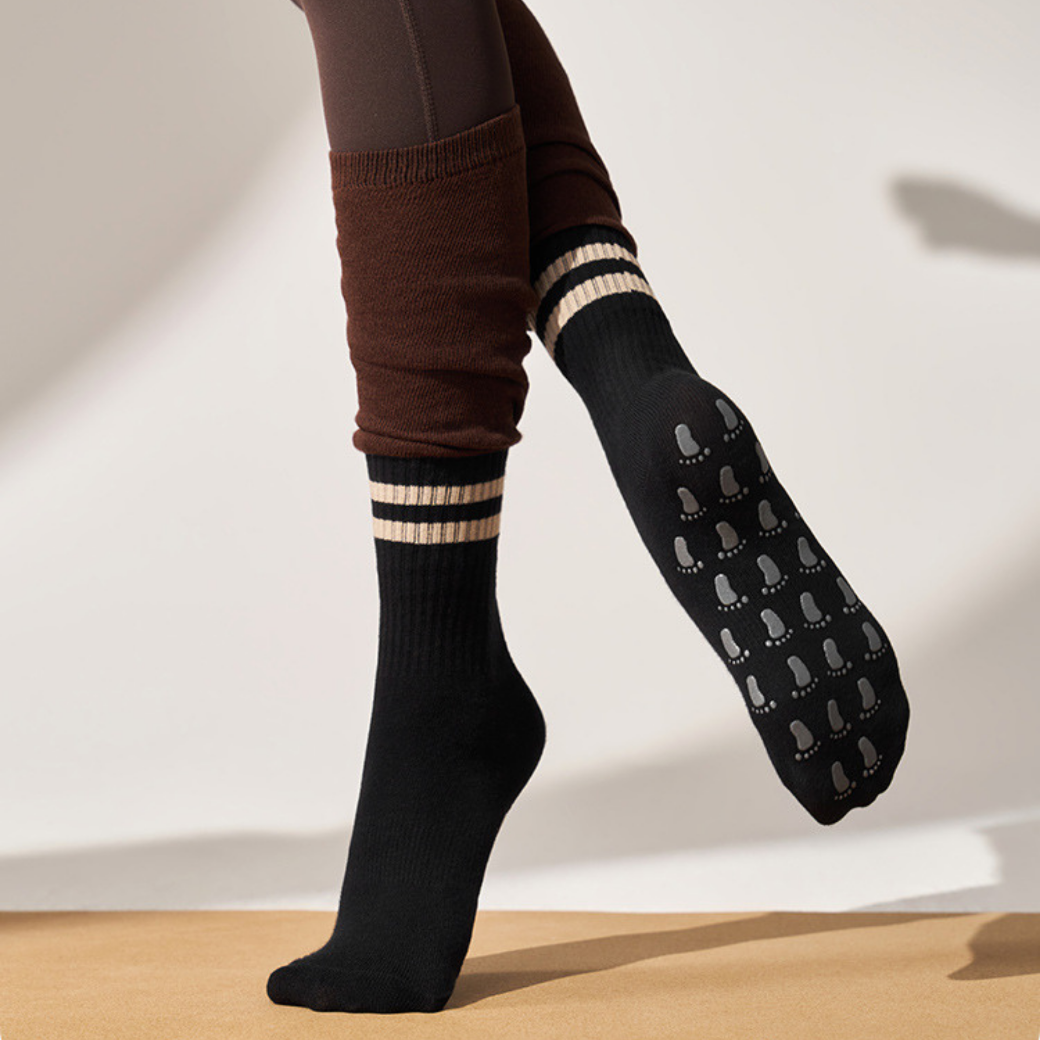 ルーズヨガロングソックス 滑り止め付き