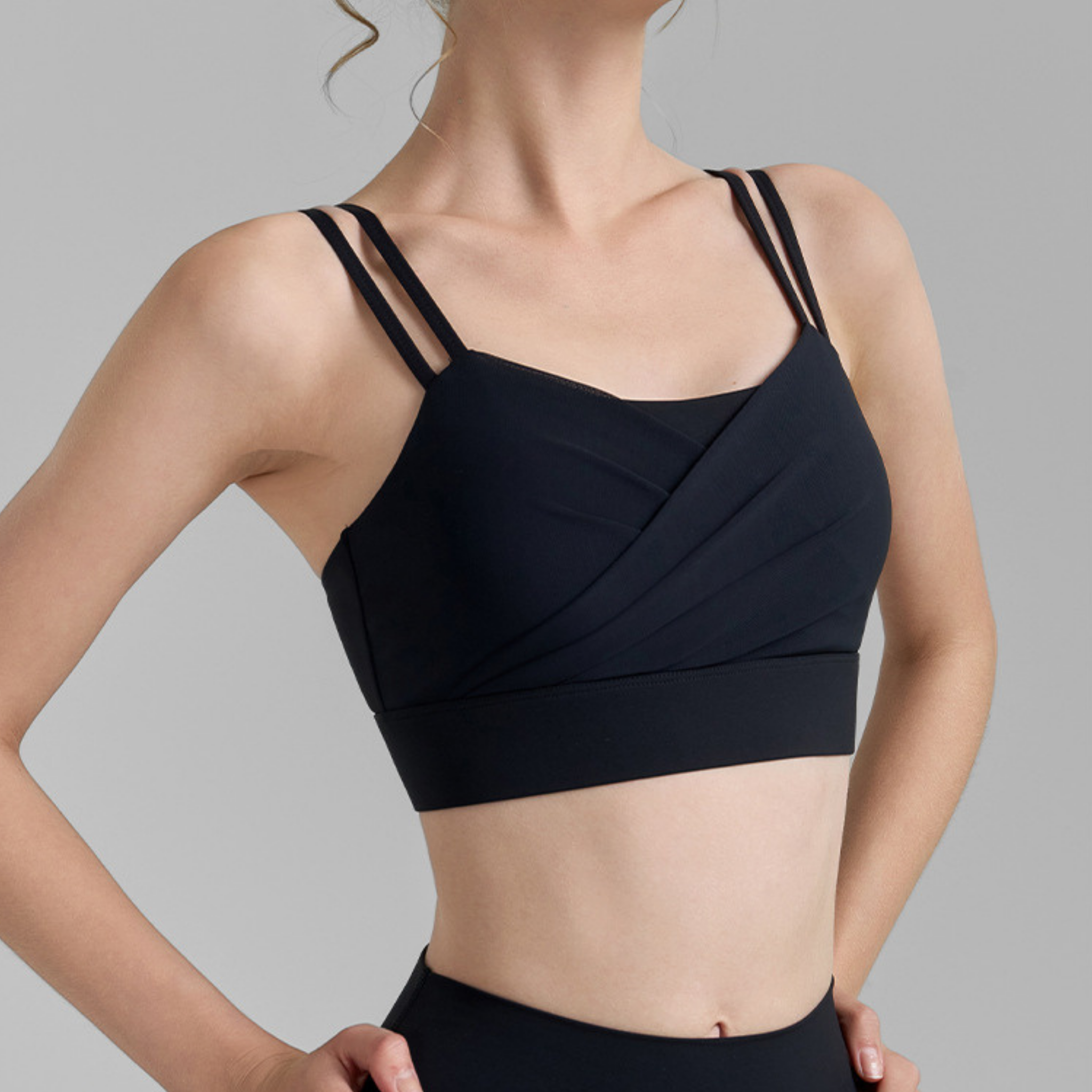 メッシュ ツーピース スポーツブラ