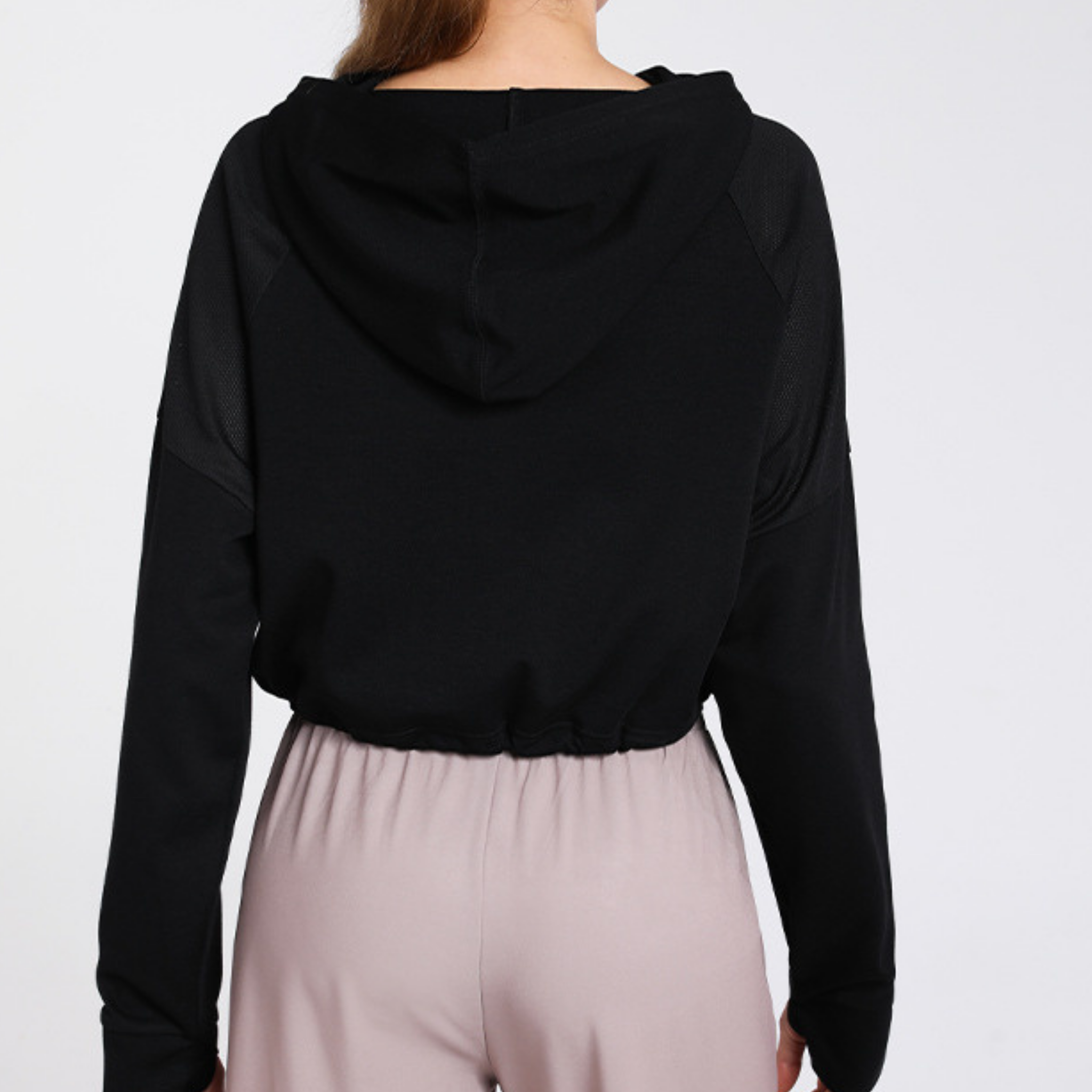 クロップドパーカー