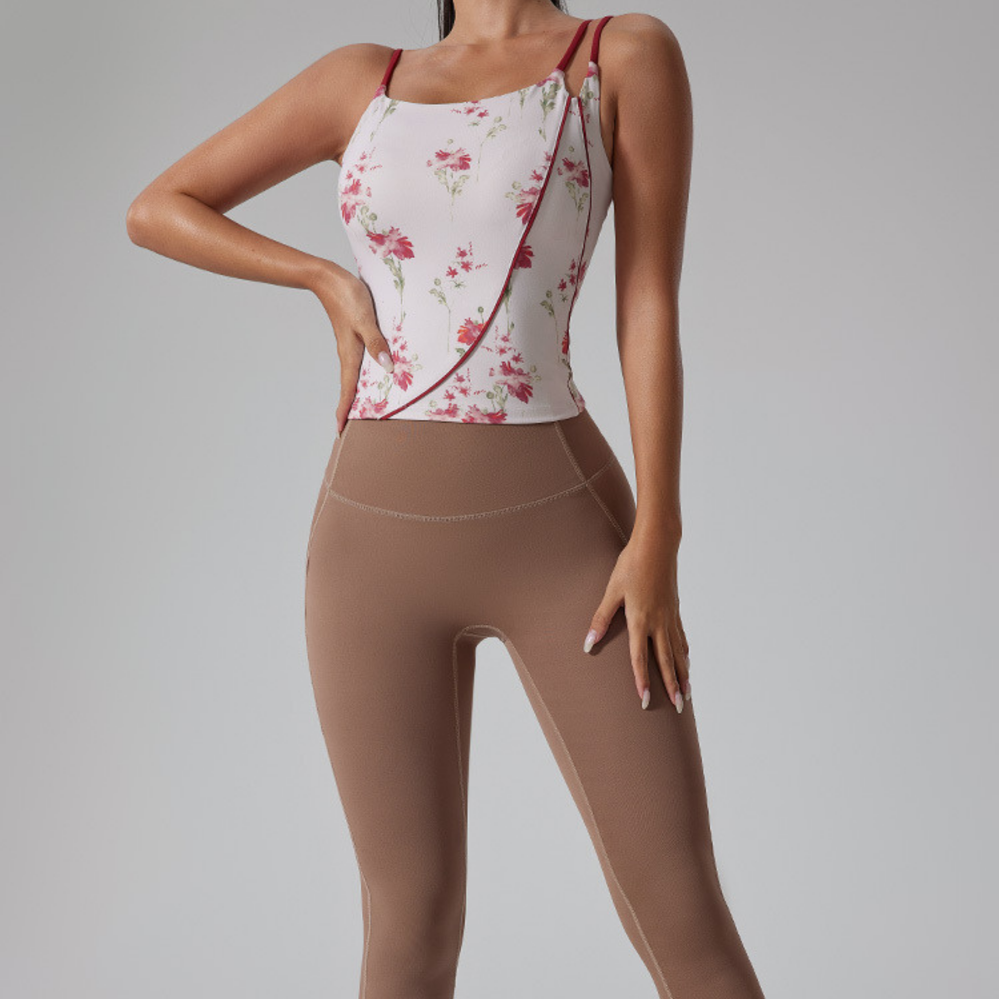 アシンメトリー ショルダーストラップ タンクトップ