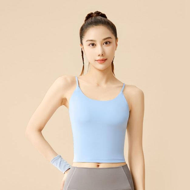 パッド付き ヨガショートキャミソール
