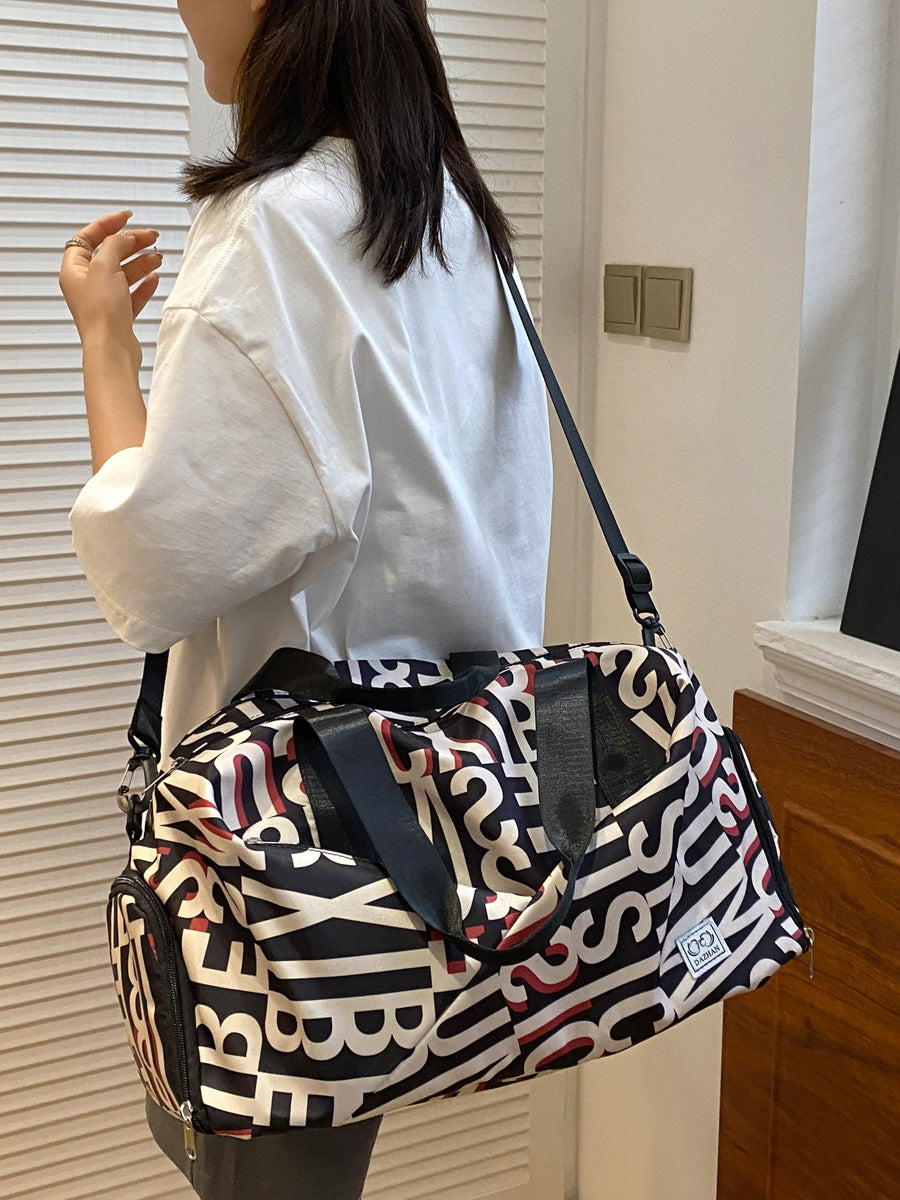 クロスデザイン シューズイン ボストンバッグ