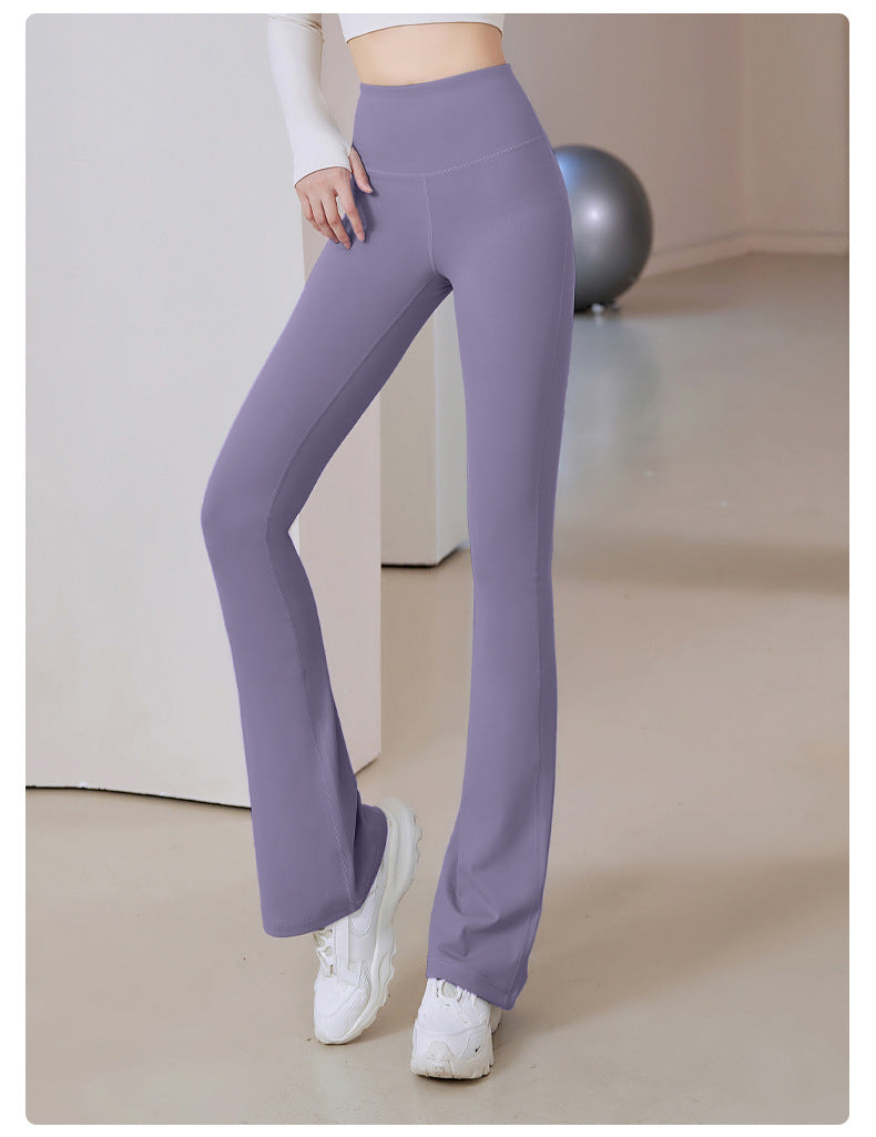 マイクロフレア スリムフィットネスパンツ