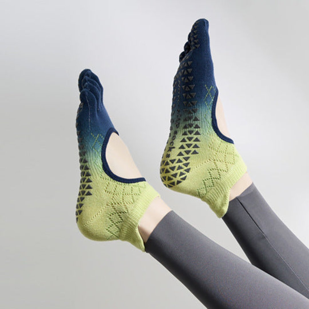 インステップ オープン 5本指 グラデーションヨガソックス