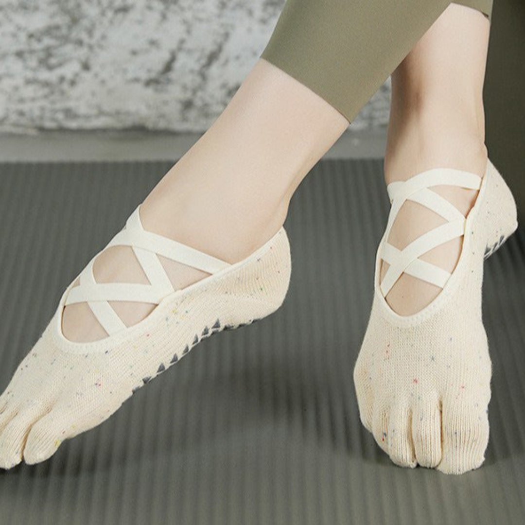 ダブルクロスストラップ ヨガソックス