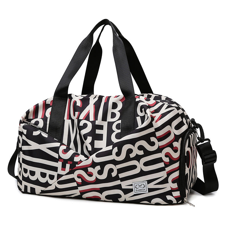 クロスデザイン シューズイン ボストンバッグ