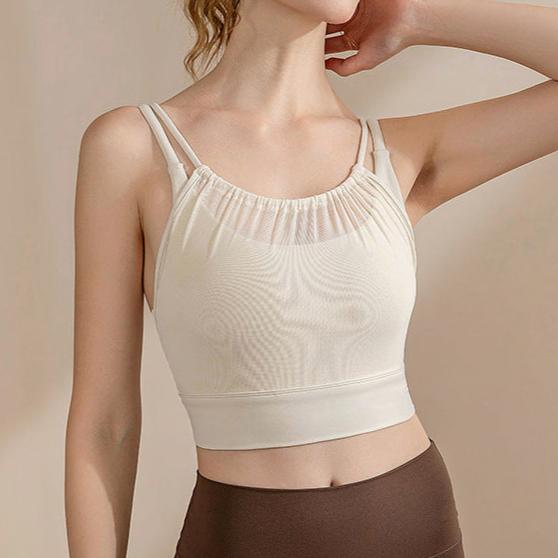 フェイクツーピース スポーツブラ