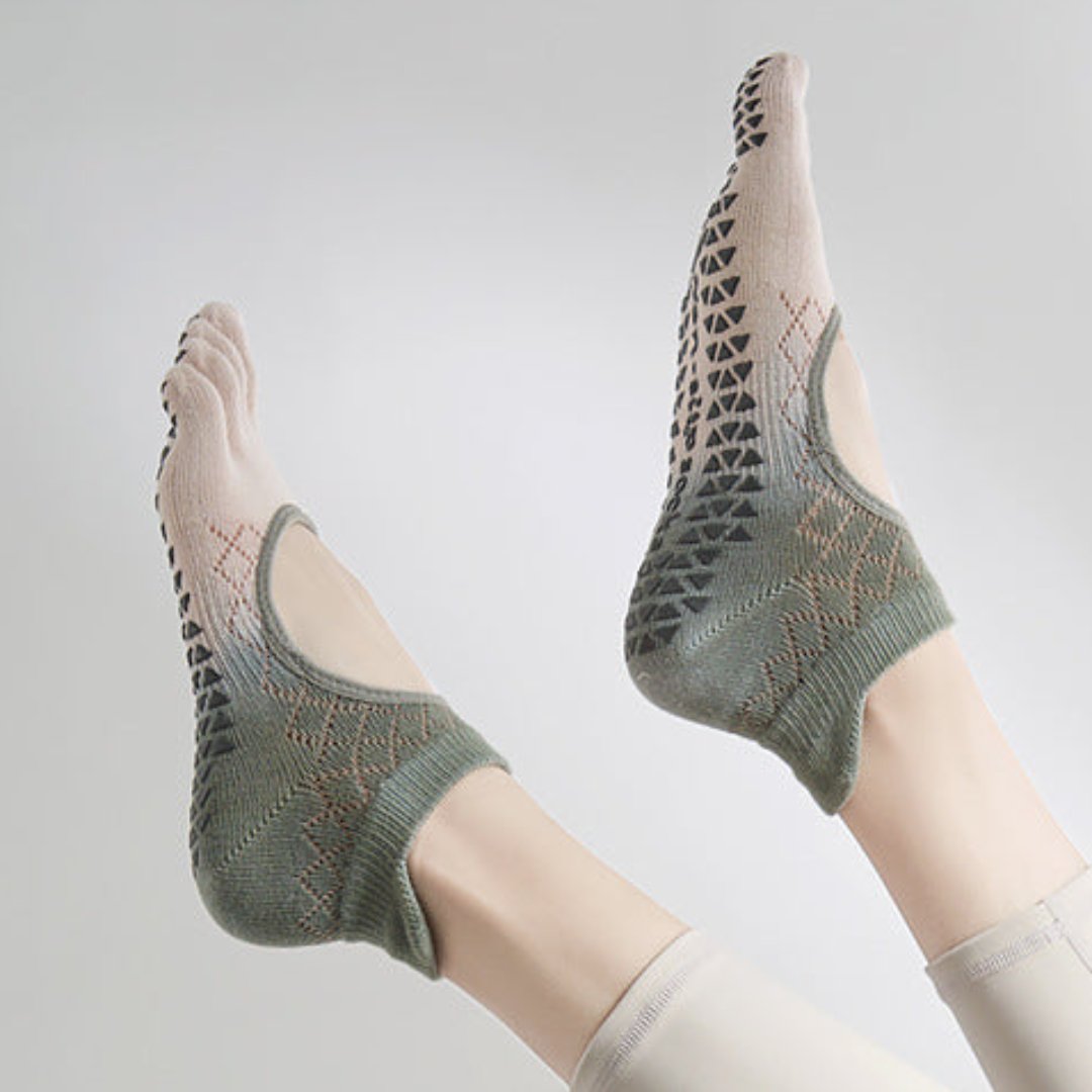 インステップ オープン 5本指 グラデーションヨガソックス