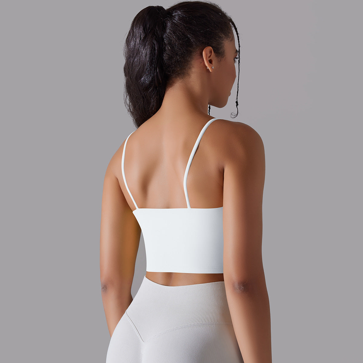 シームレス ソリッドカラーブラトップ