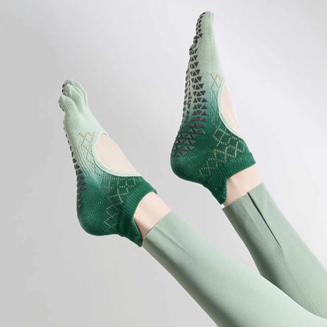 インステップ オープン 5本指 グラデーションヨガソックス