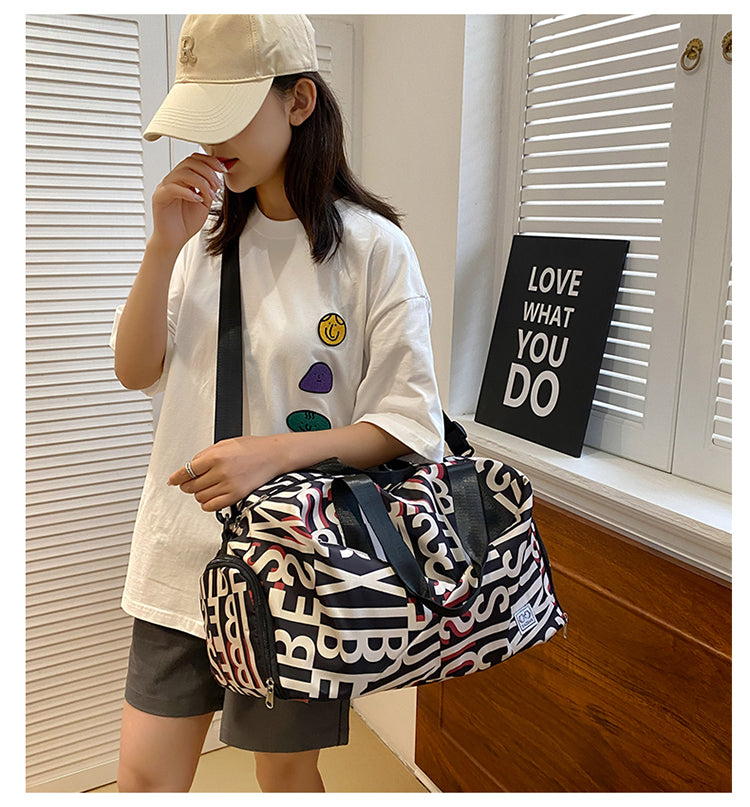 クロスデザイン シューズイン ボストンバッグ