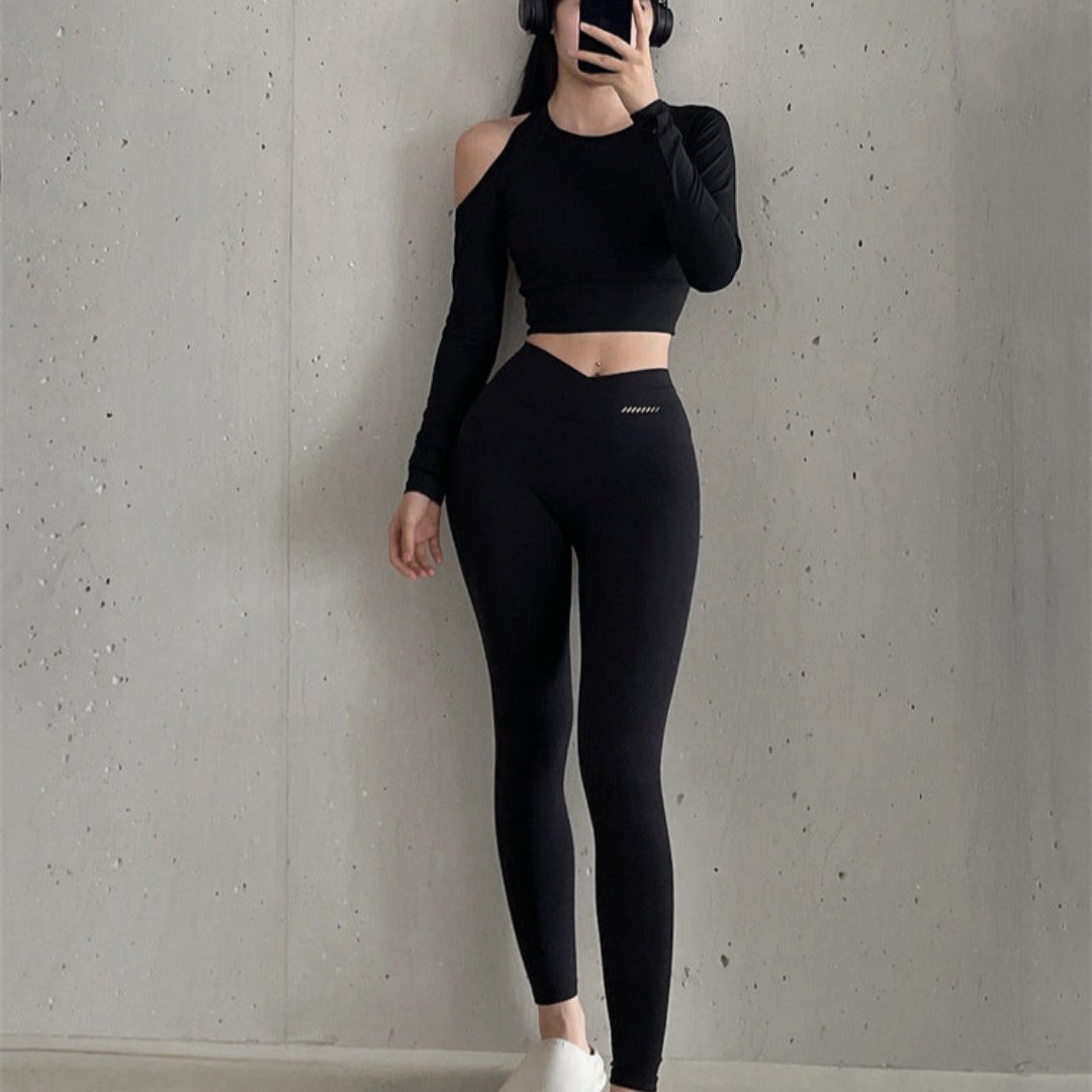 フロントクロスVライン レギンス