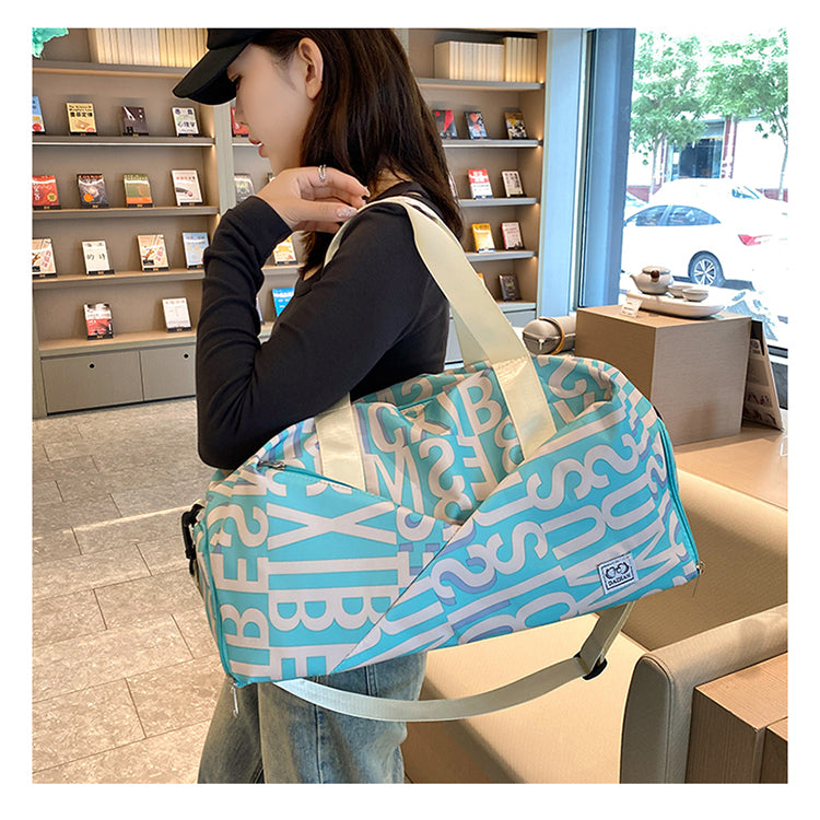 クロスデザイン シューズイン ボストンバッグ