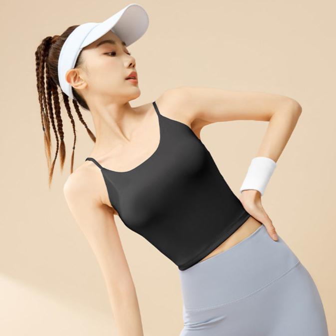 パッド付き ヨガショートキャミソール