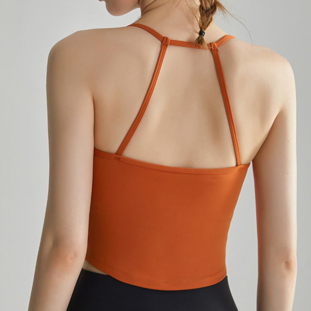 ハイホールド ラウンドネックストラップ スポーツブラ