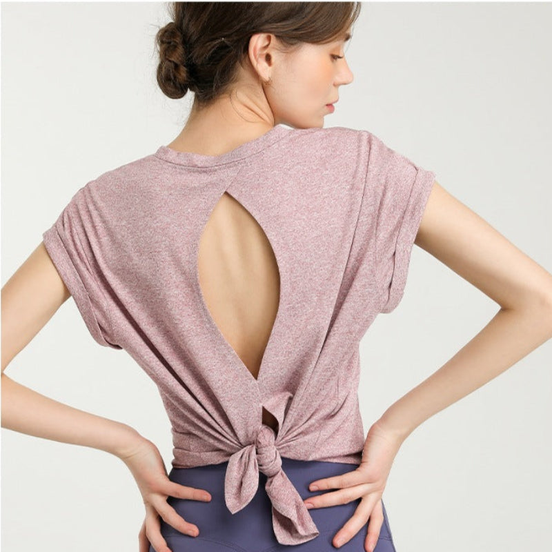 バックオープンシャツ