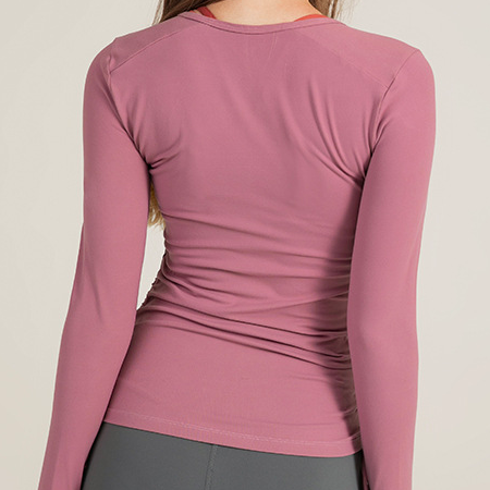 ドローストリングヨガロングシャツ