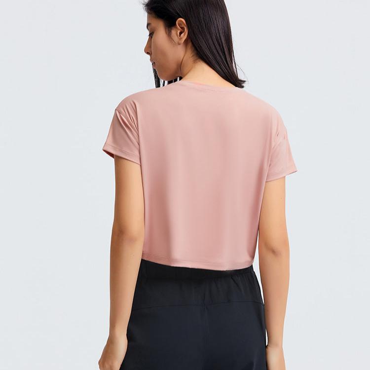 シンプルTシャツ ショート丈
