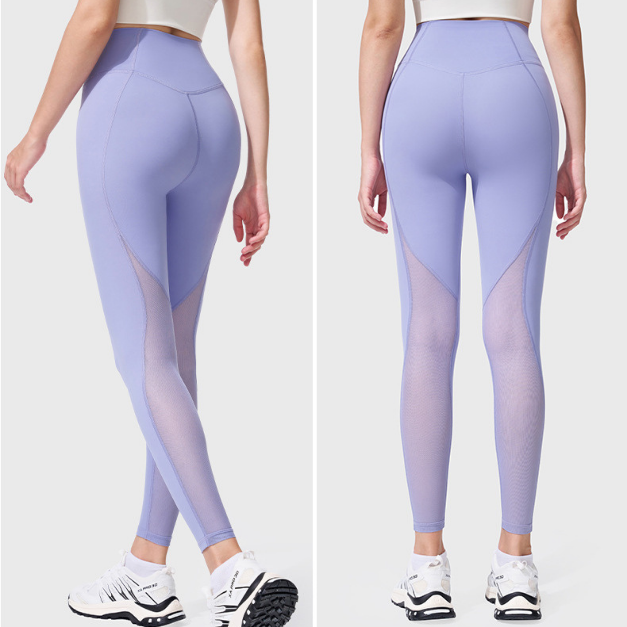 ハイウエストレギンス バックメッシュ ハイウエスト レギンス