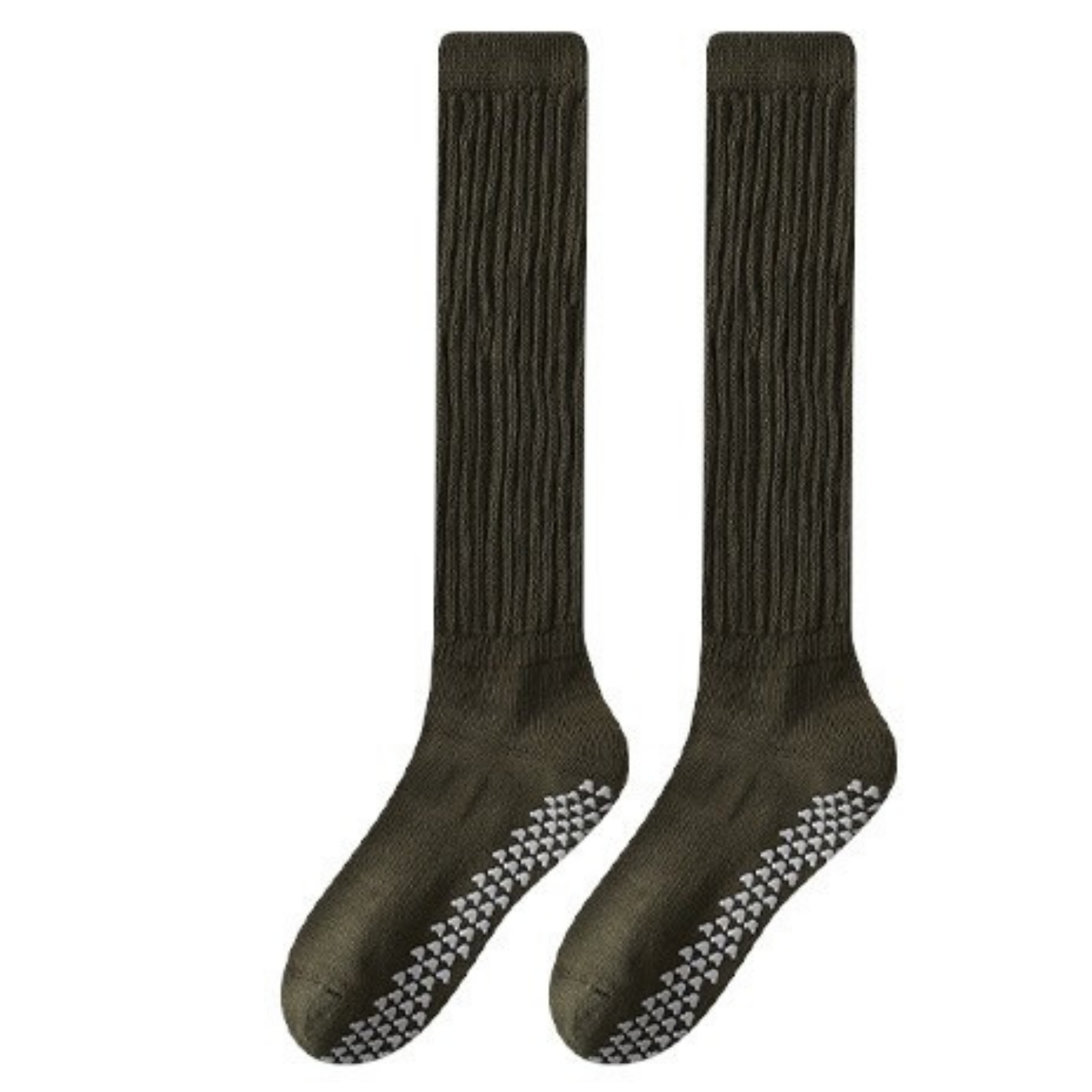 厚手　滑り止め付き　ハイソックス