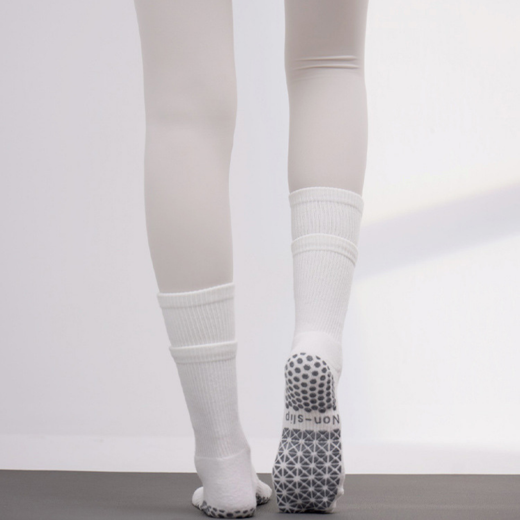 バイカラー　二重リブデザイン　ソックス