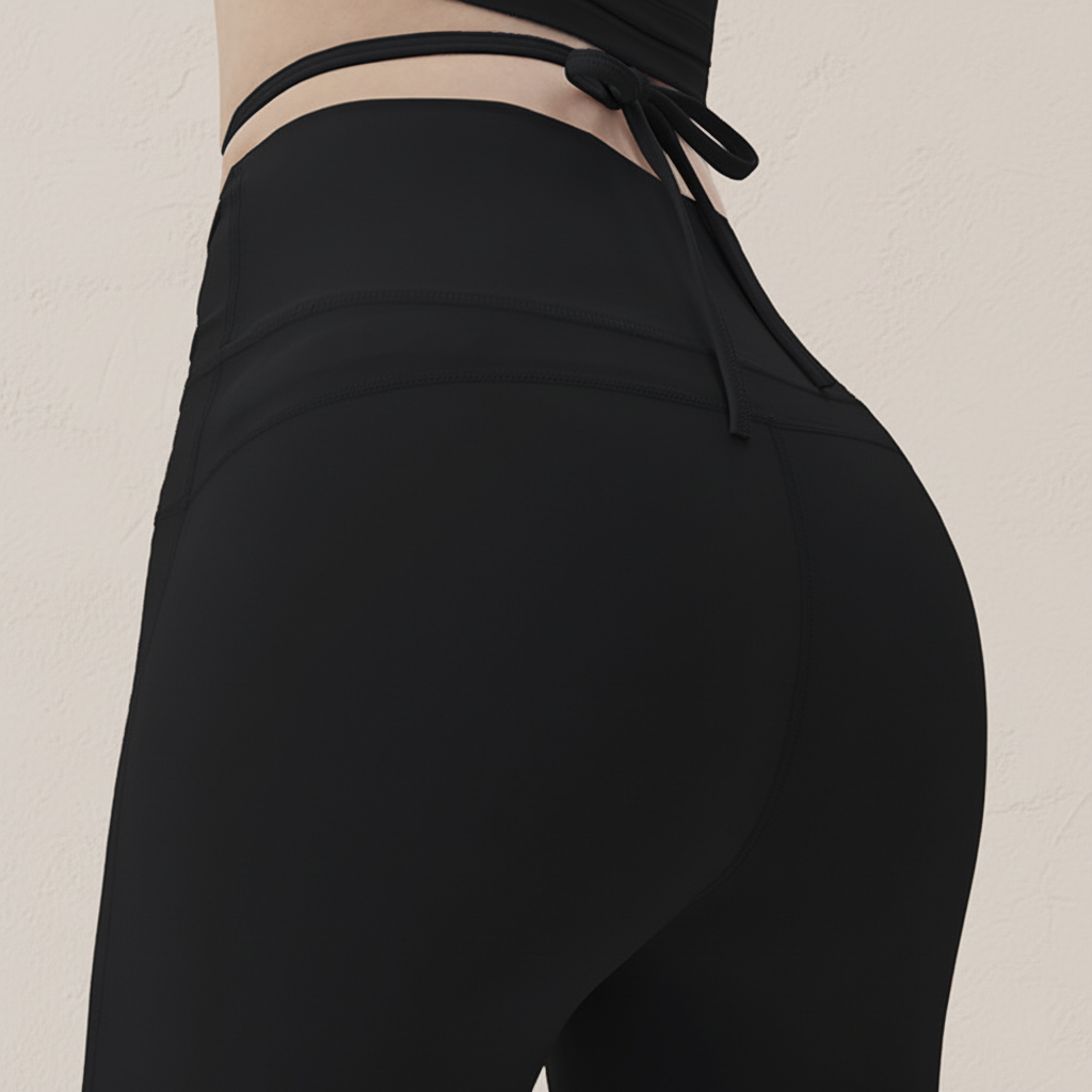 クロスギャザーフレアパンツ