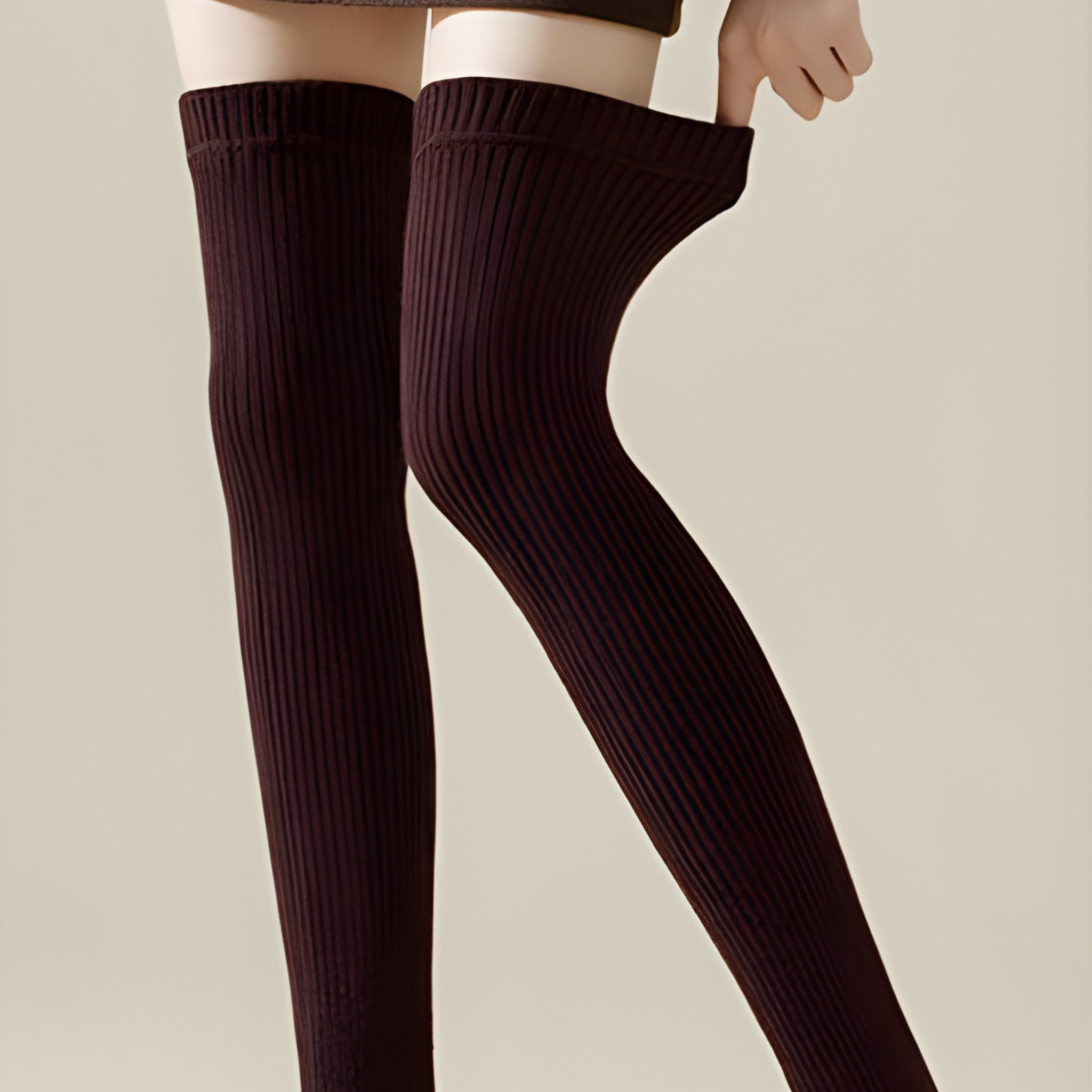 ニットレッグウォーマー　ロング丈