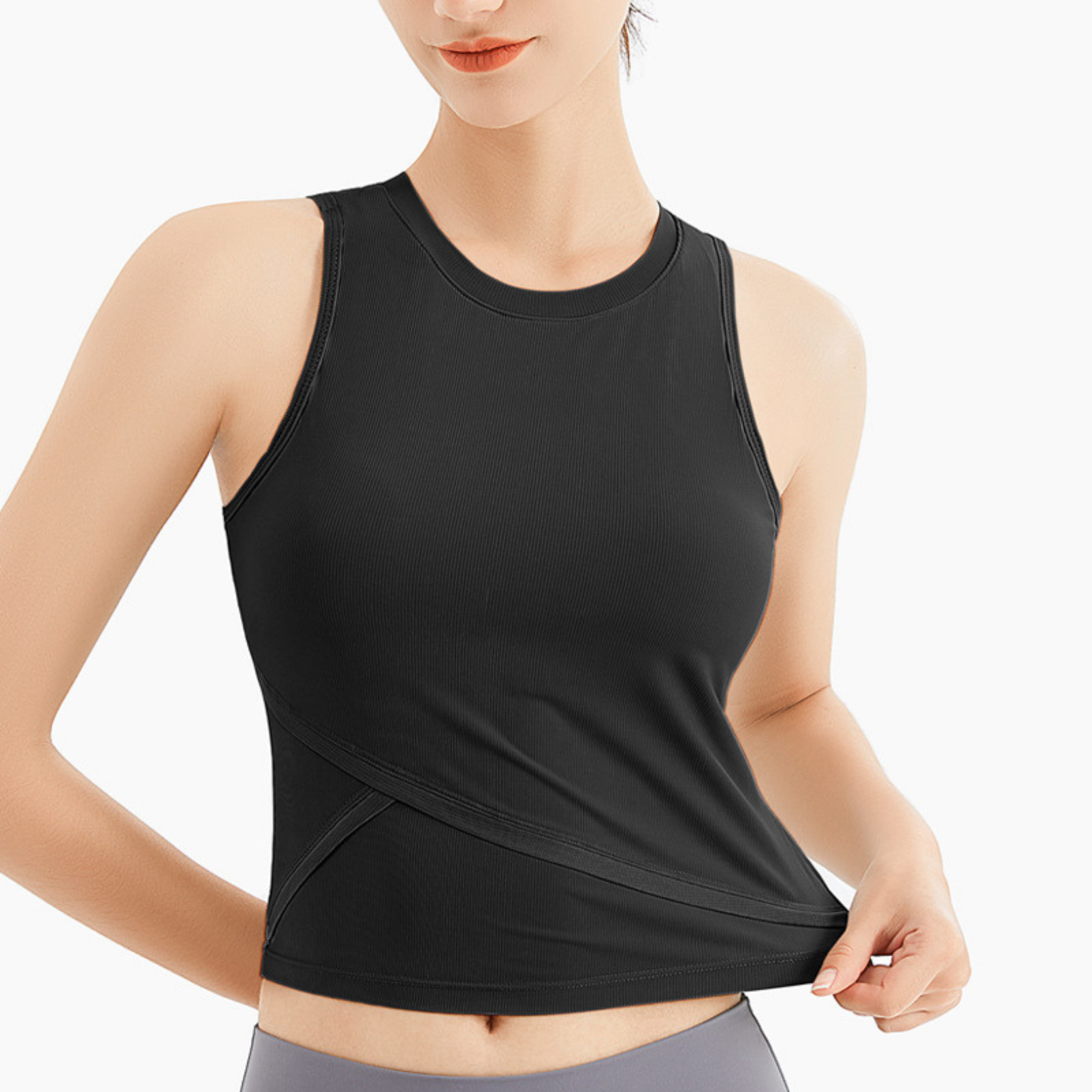 ブラ　一体型　ヨガ　タンクトップ