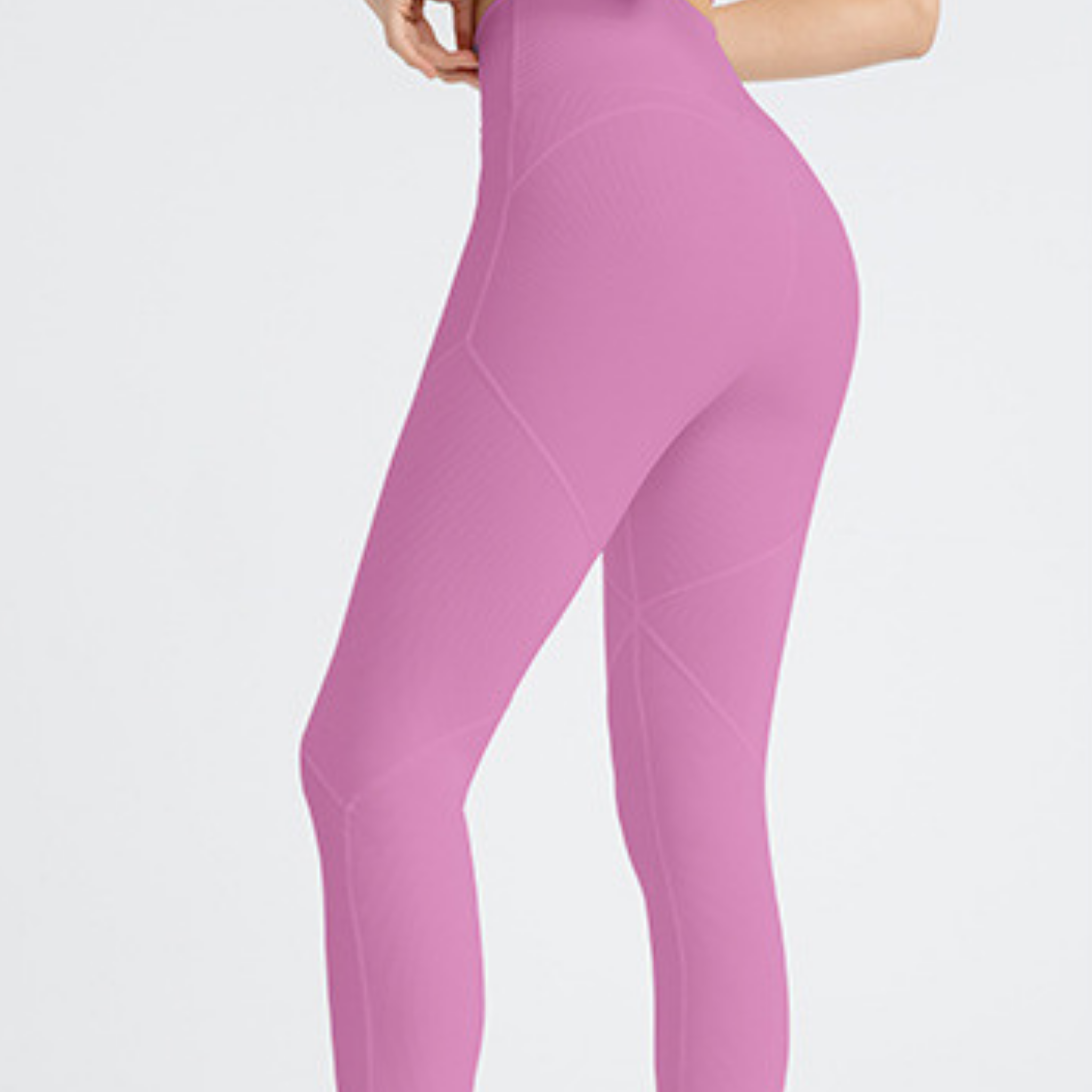 V字　ウエストクロス　ヒップアップ　レギンス