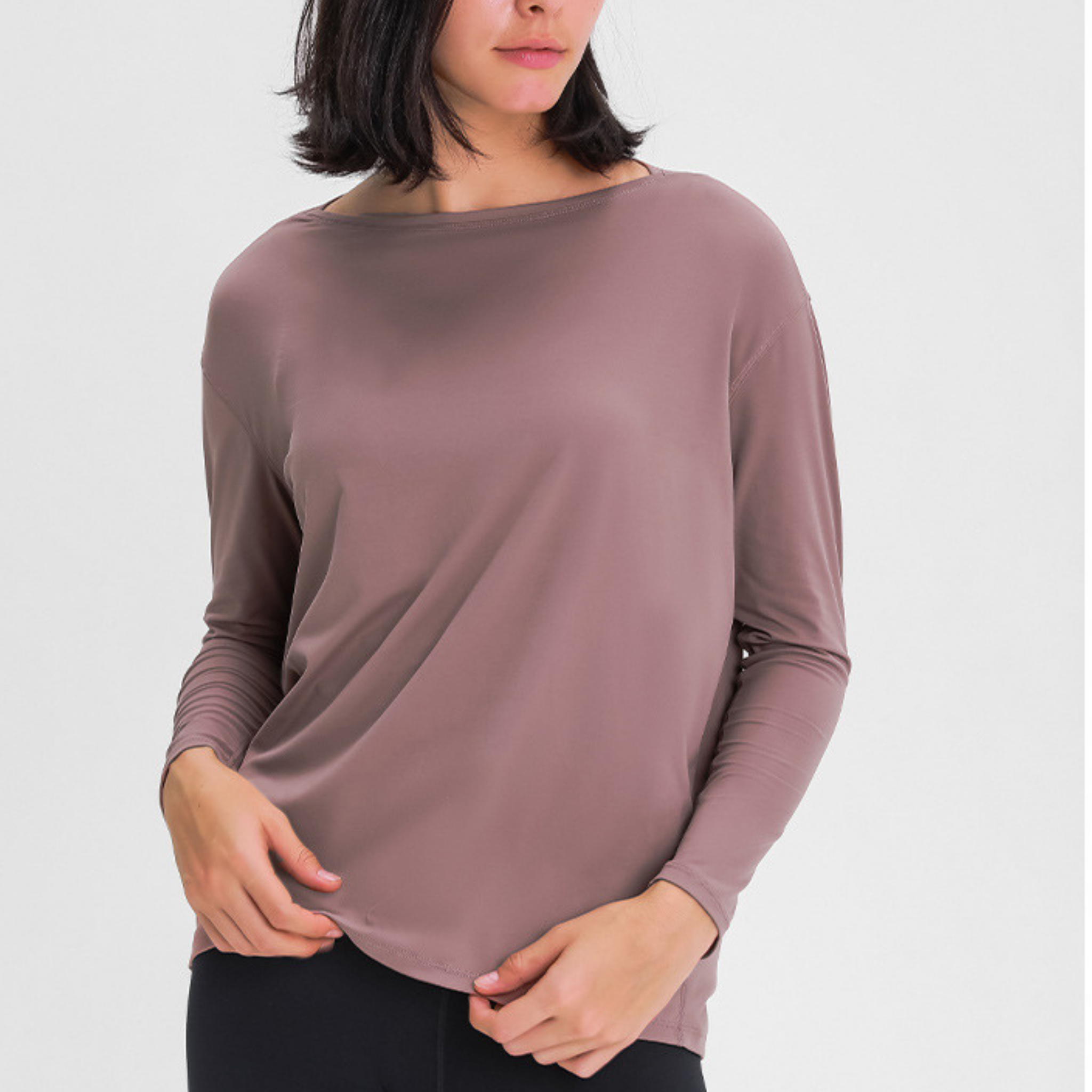 バックロングドレープトップス