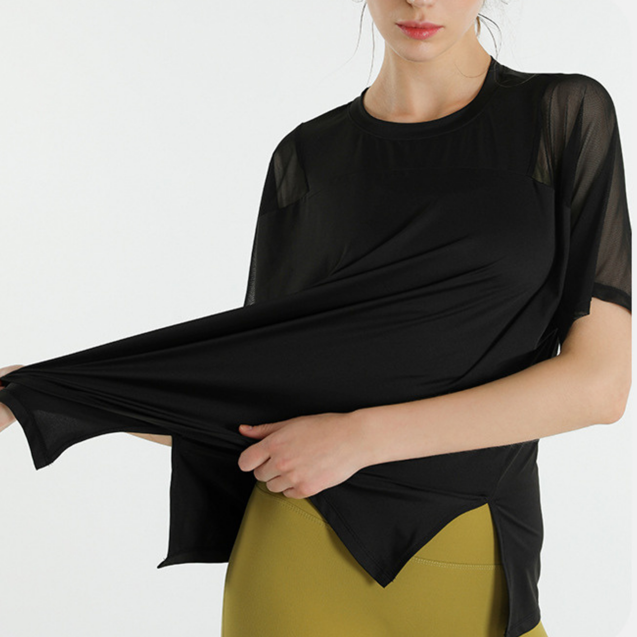 ショルダーメッシュシャツ