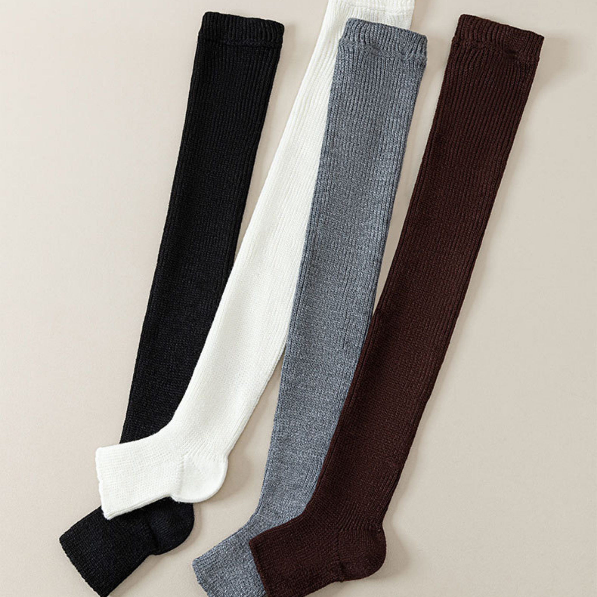 ニットレッグウォーマー　ロング丈