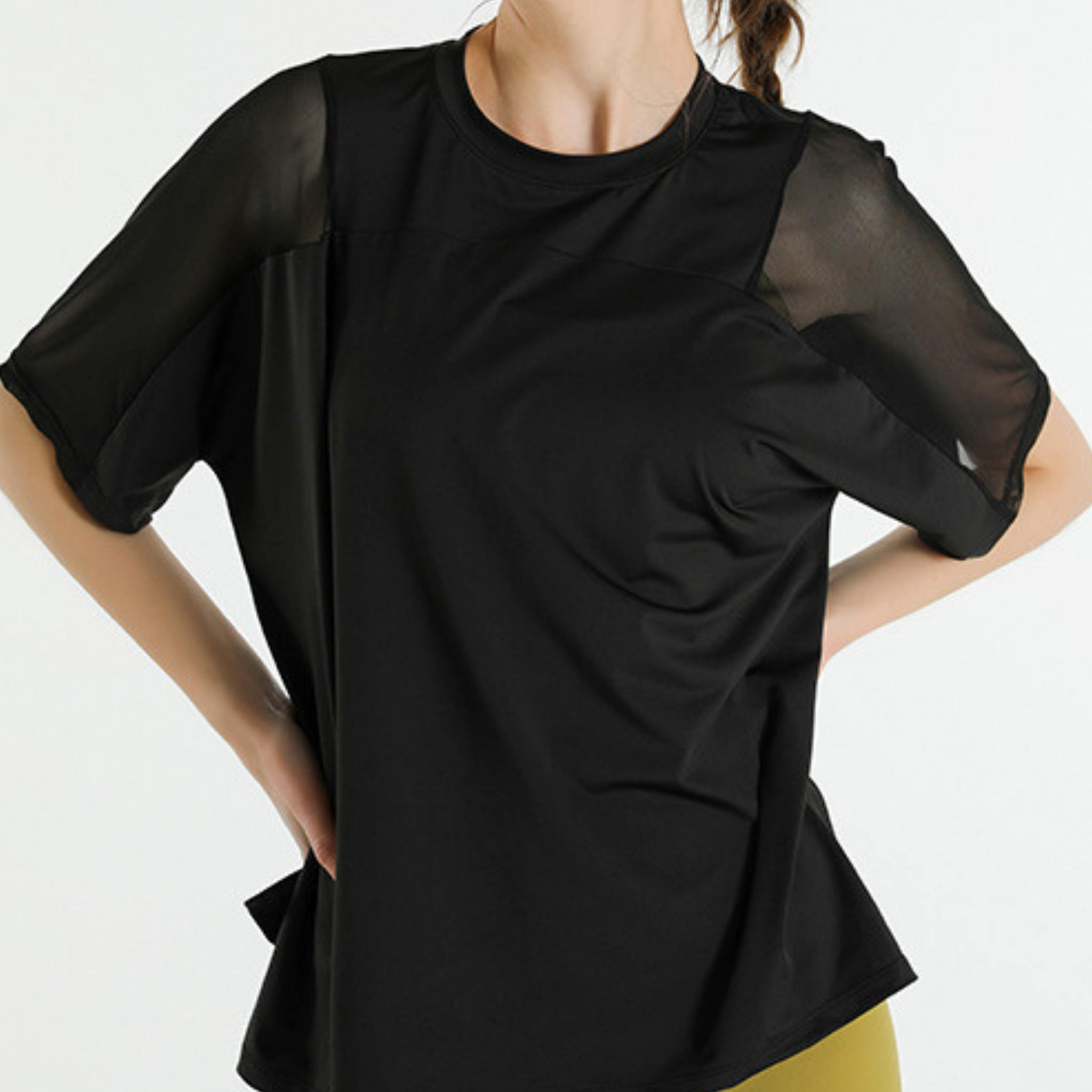 ショルダーメッシュシャツ