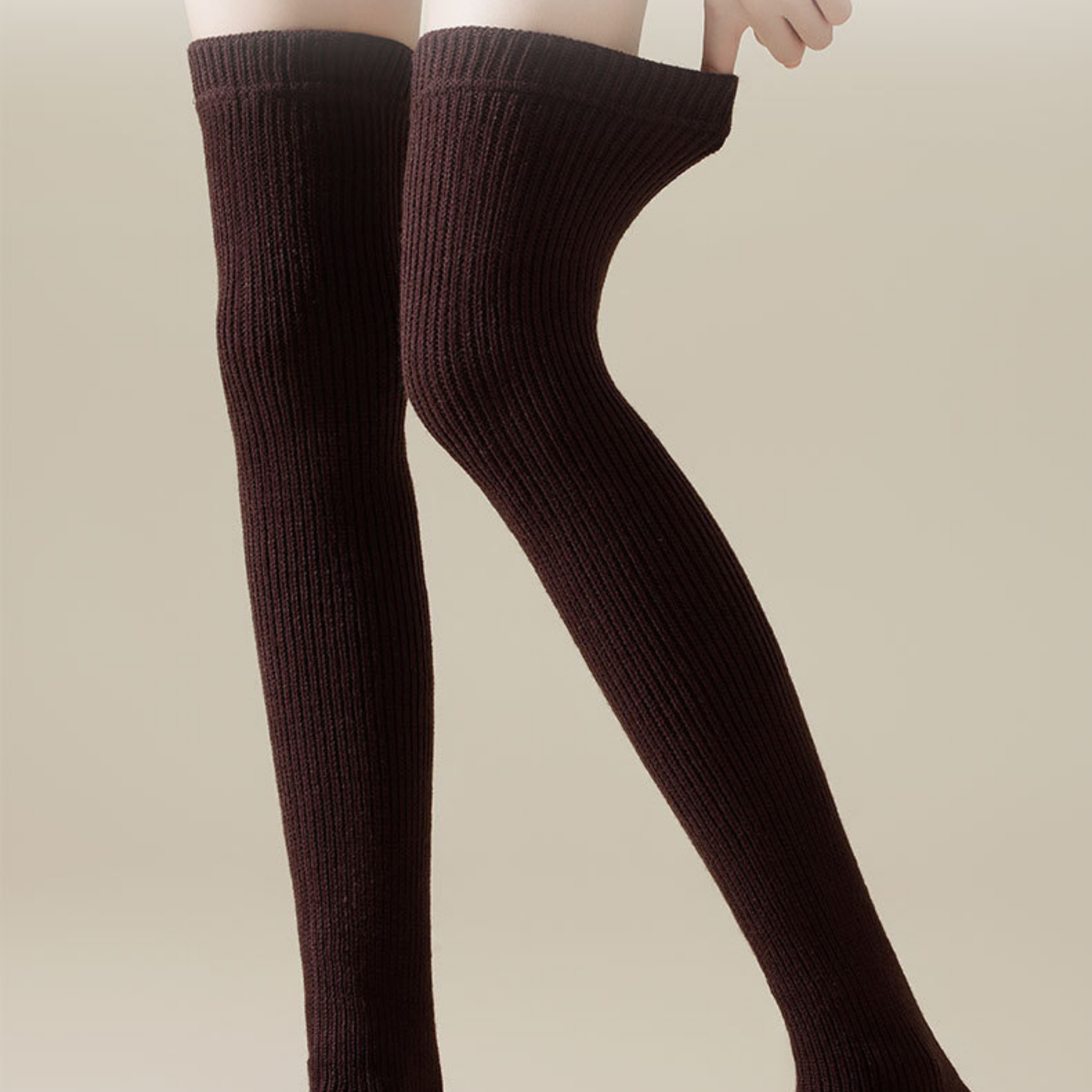 ニットレッグウォーマー　ロング丈