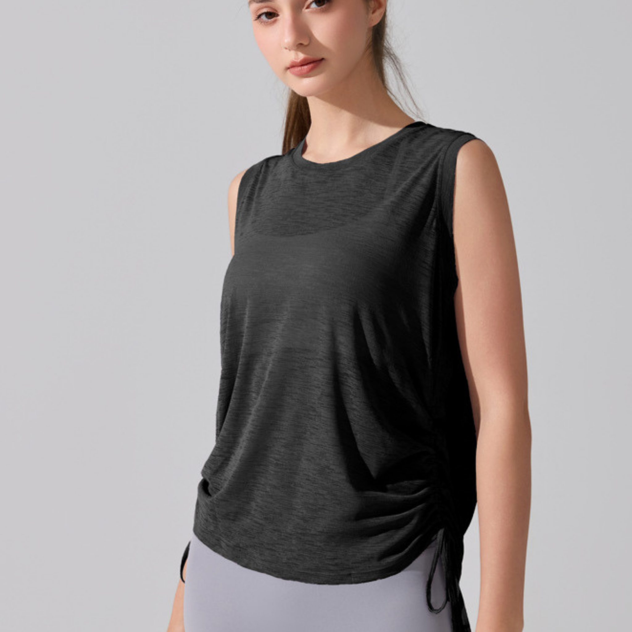 ドローストリング　ノースリーブ