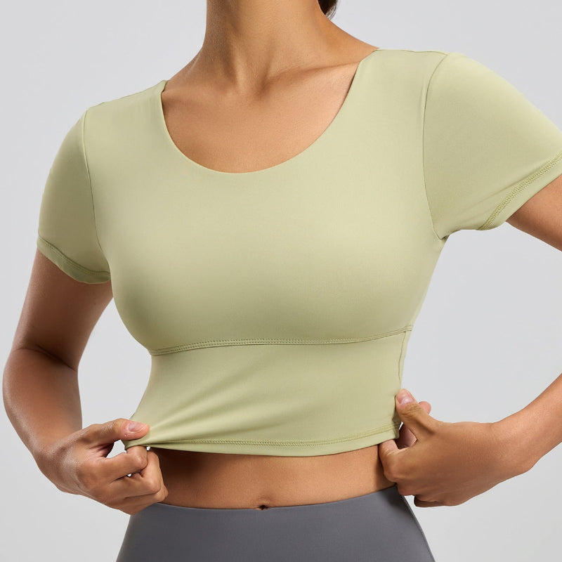 ◇バッククロスフィットネスシャツ