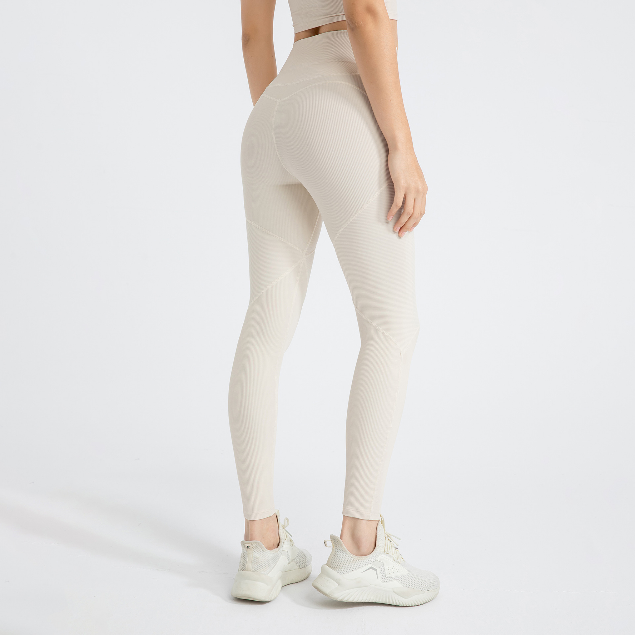 V字　ウエストクロス　ヒップアップ　レギンス