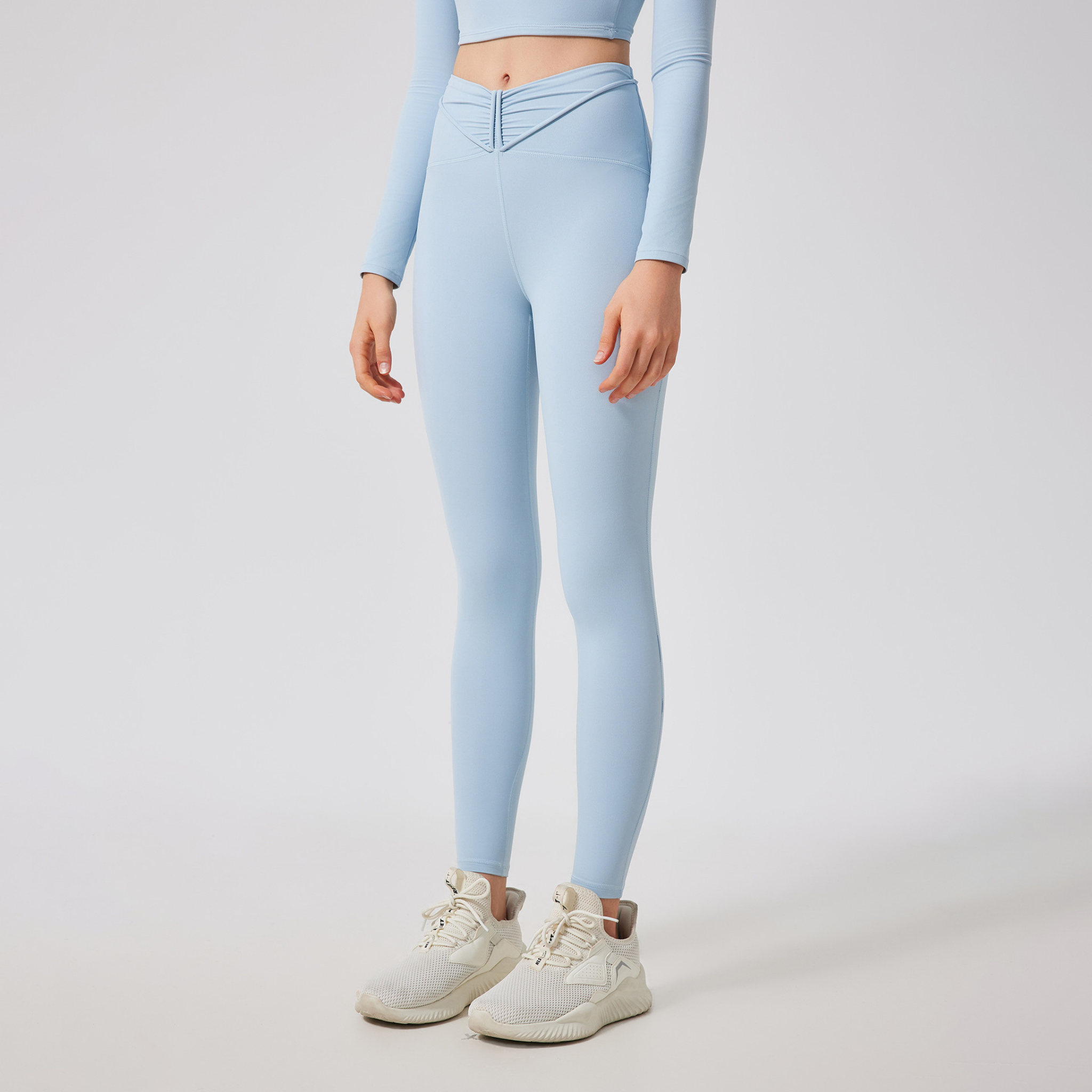 Vフロント　ロープデザイン　レギンス