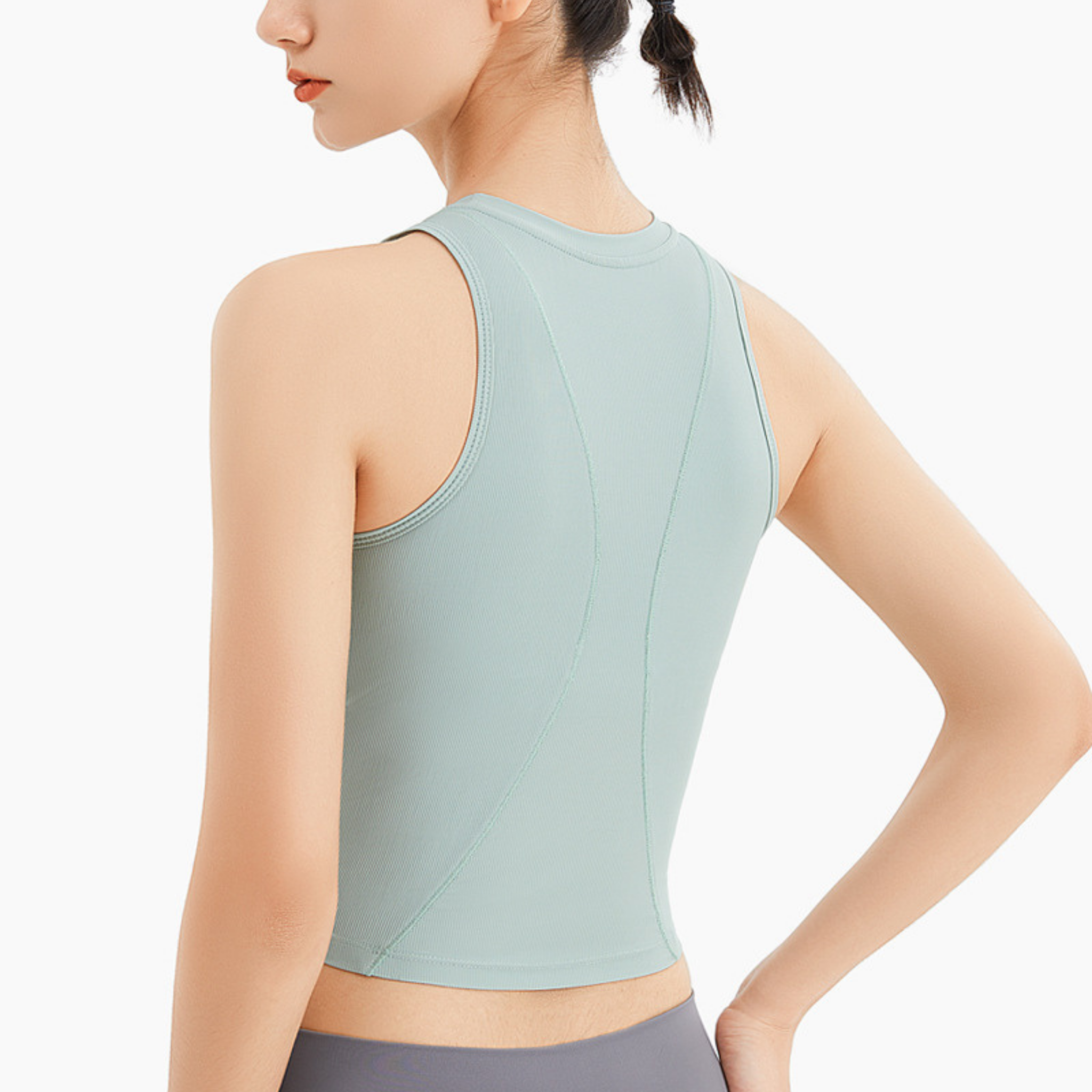 ブラ　一体型　ヨガ　タンクトップ